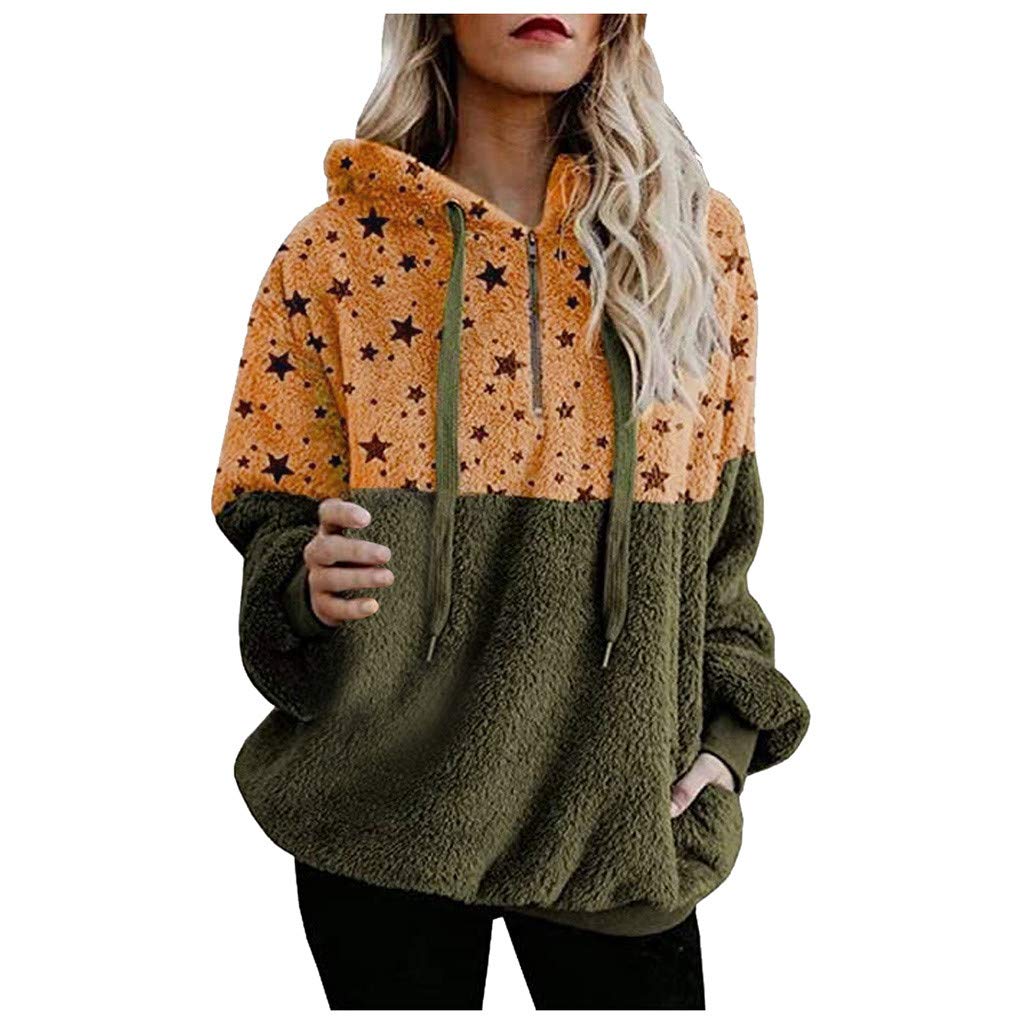 FORUU Women's Hooded Sweatshirt - Soft, Comfy & Warm Winter Pullover with Zipper Pocket | Fashionable Casual Wear for Women | Perfect for Outdoor Activities, Travel & Everyday Comfort