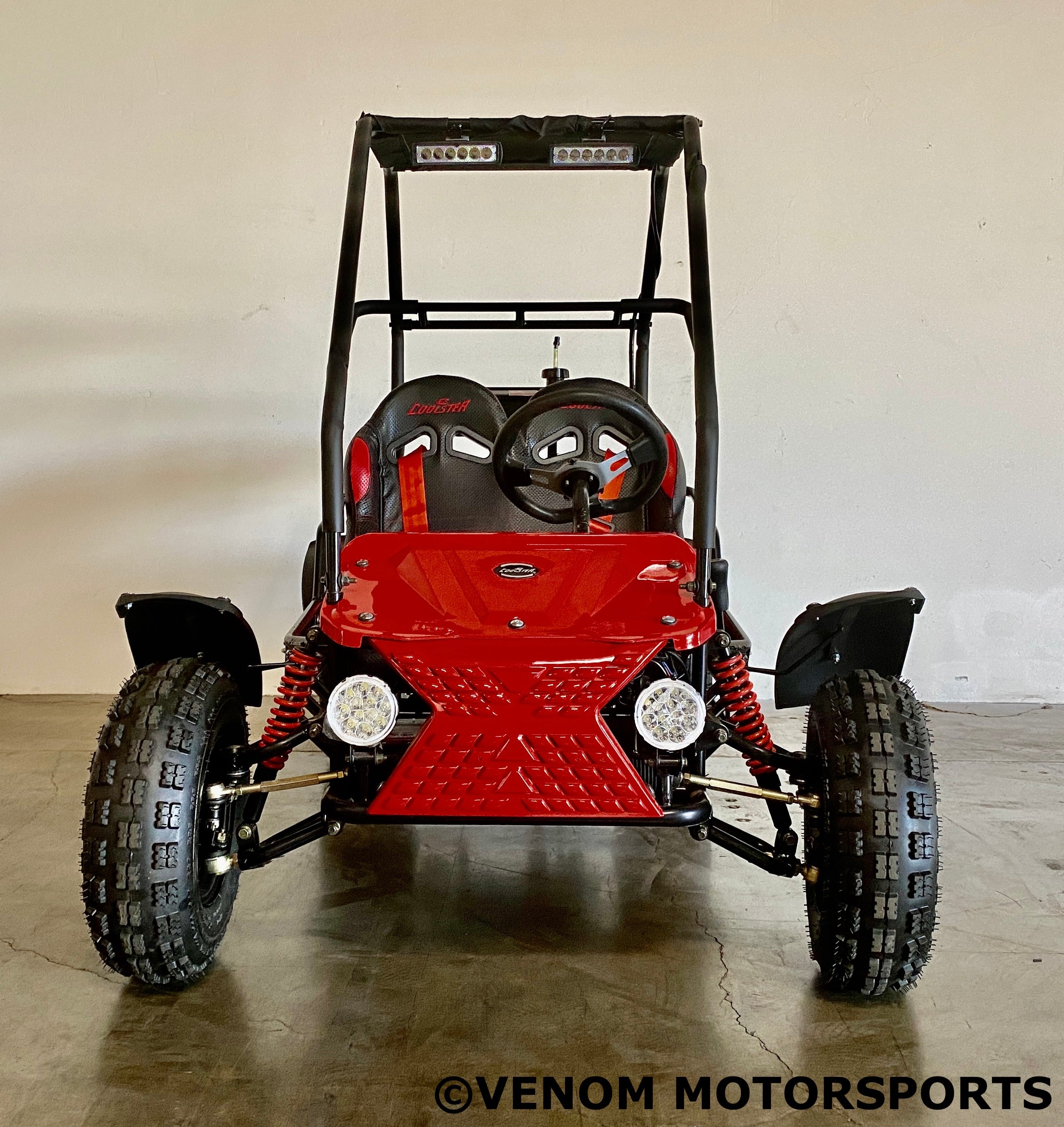 Venom Ultimate 125cc 2-Seater Go Kart with Automatic Transmission & Reverse - Perfect for Backyard Racing, Off-Road Adventures & Family Fun