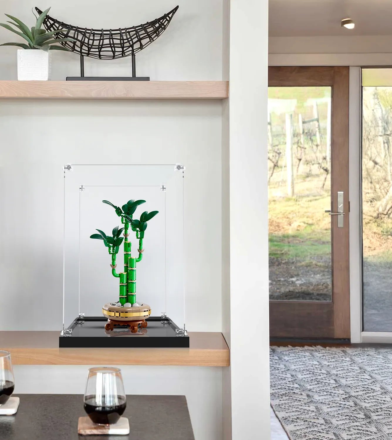 LEGO® The Botanical Collection Mini Orchid 10344 Display Case - Clear Acrylic Protection for LEGO Flower Sets - Perfect for Home Decor, Office Display & Gift Giving
