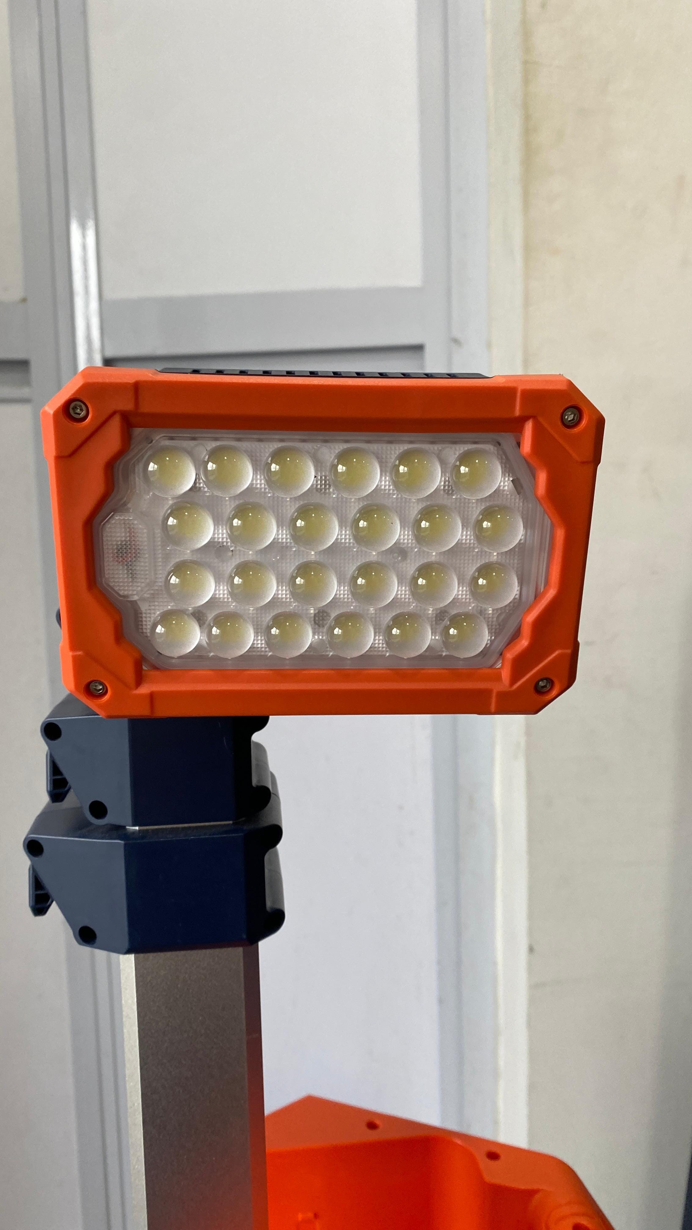 Aiko 2.2M Portable IP66 Waterproof Rechargeable LED Tower Light with Lithium-Ion Battery & Dual Charger - ATL 400 Model | Perfect for Construction Sites, Emergency Lighting, Outdoor Events & Camping