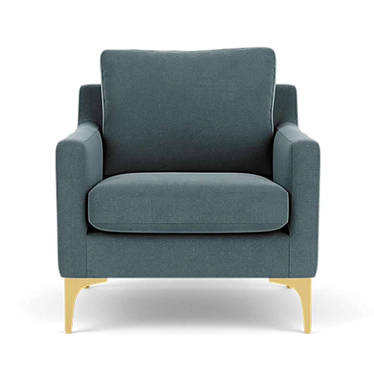 Astha Fabric Armchair - Modern Upholstered Accent Chair for Living Room, Bedroom & Office - Comfortable Lounge Chair with Soft Fabric & Sturdy Frame