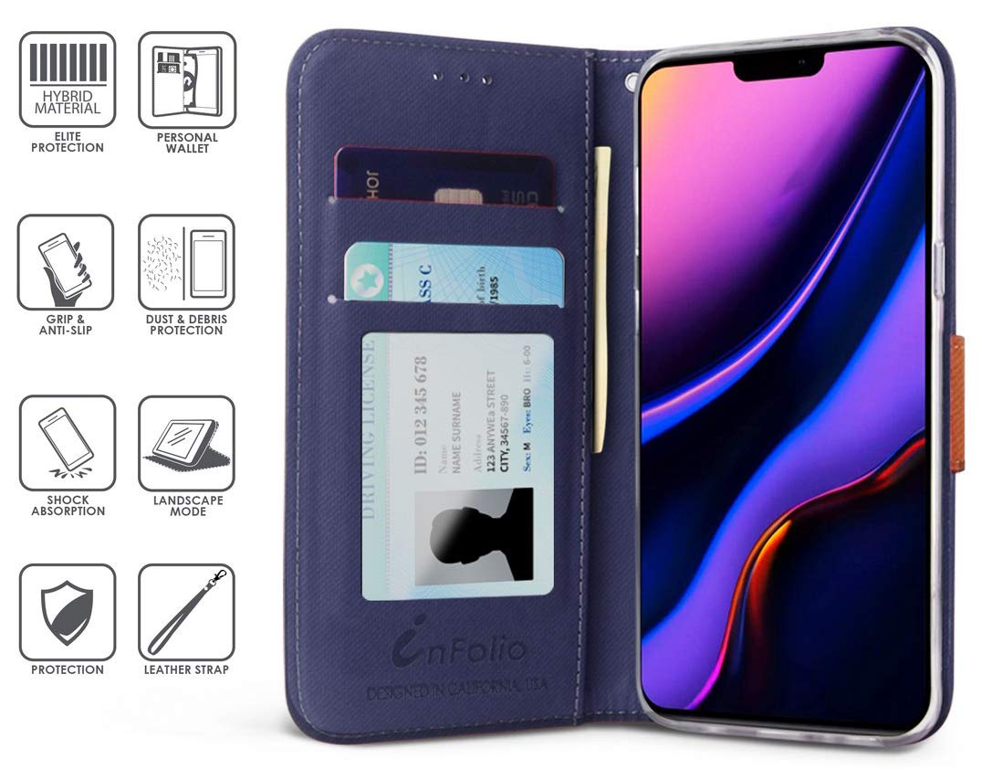 Premium Leather Wallet Case for iPhone 11 Pro Max (2019, 6.5