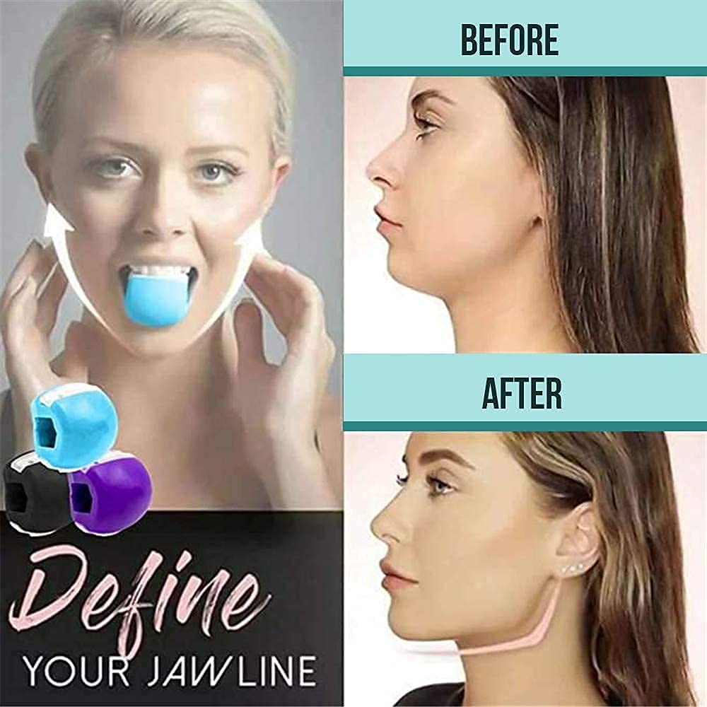 DIYASHI® Jaw Exerciser for Women & Men – Jawline Toner & Face Slimming Workout Ball – Reduce Stress & Cravings – Multi Color – Perfect for Home Gym, Office Stress Relief & Travel Fitness