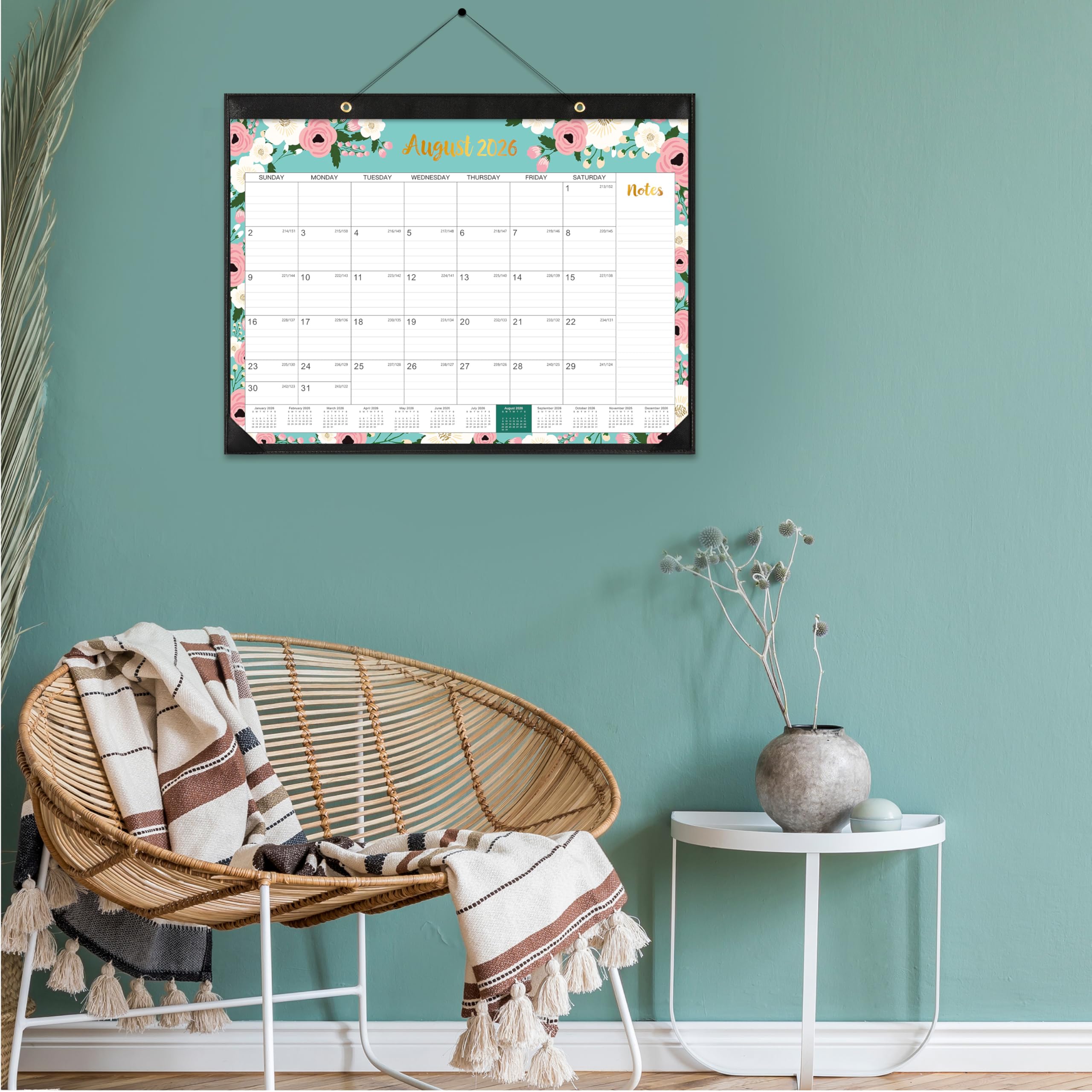 2025-2026 18-Month Large Desk Calendar | July 2025 - December 2026 | 22