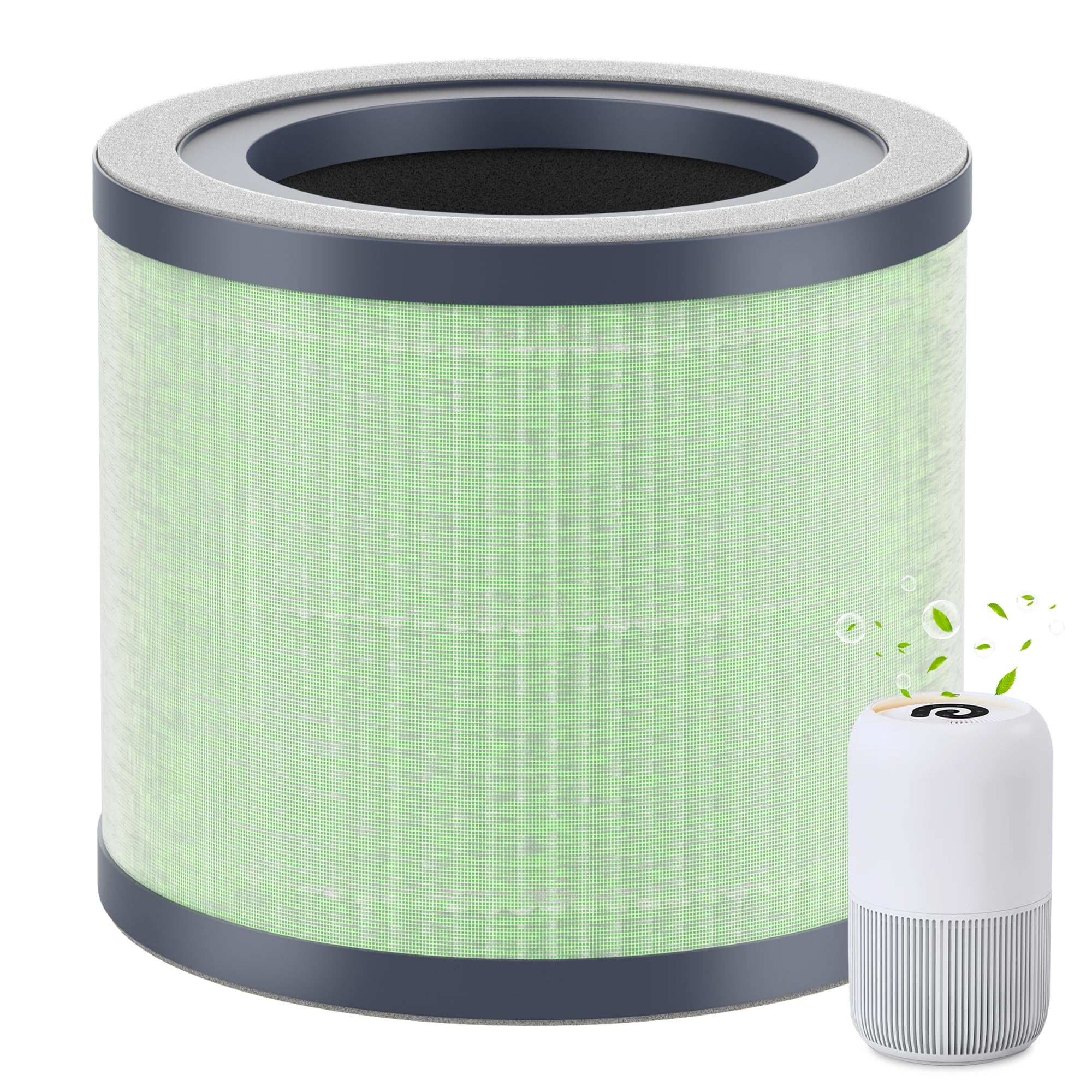 SAKEGDY TR-8080 Replacement Air Filter for Dreamegg TR-8080 Air Purifier - 4-in-1 True HEPA Filtration System (1 Pack) - Ideal for Allergies, Dust, Pet Dander & Smoke Removal in Home or Office
