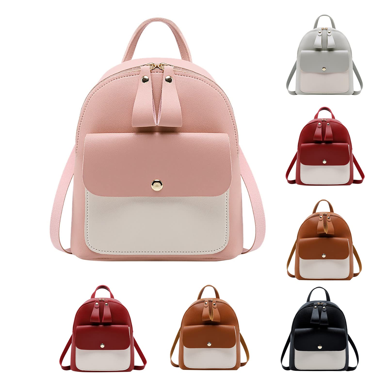 Stylish Leather Backpack Purse for Women - Small Shoulder Bag & Handbag Satchel - Perfect for Work, Travel & Daily Use