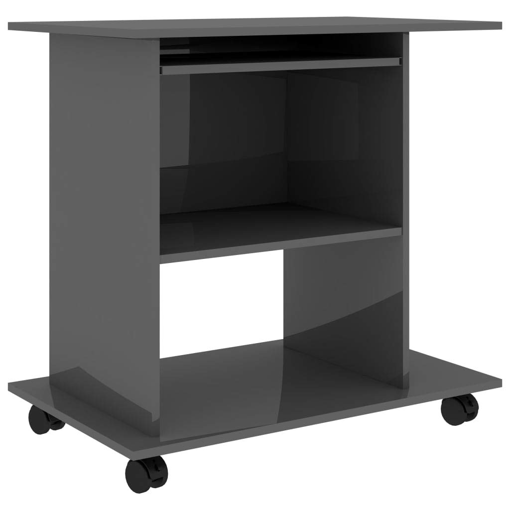 Ergonomic Computer Desk with Shelf & Keyboard Tray - 31.5