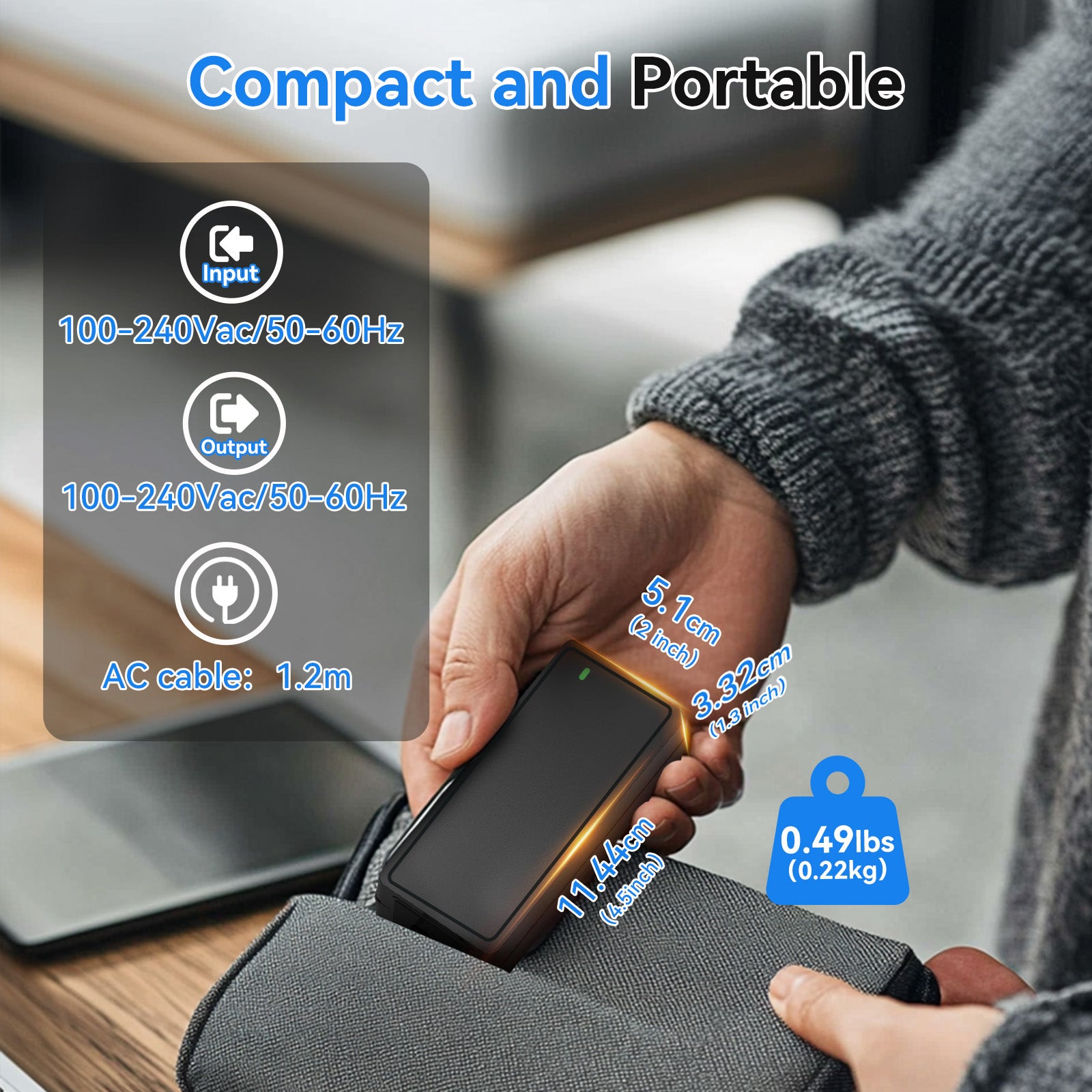 14.6V 5A LiFePO4 Battery Charger with Plastic Shell - Fast Charging for Electric Bikes, Scooters, and Power Tools | Durable & Safe Lithium Iron Phosphate Charger