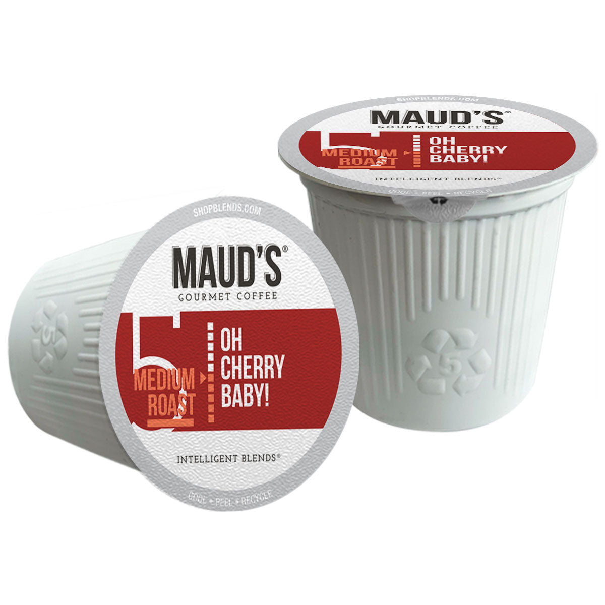 Premium Maud's Cherry Flavored Coffee Pods - Single Serve K-Cup Compatible - Rich & Smooth Taste - Perfect for Morning Brew, Office Break, or After-Dinner Treat