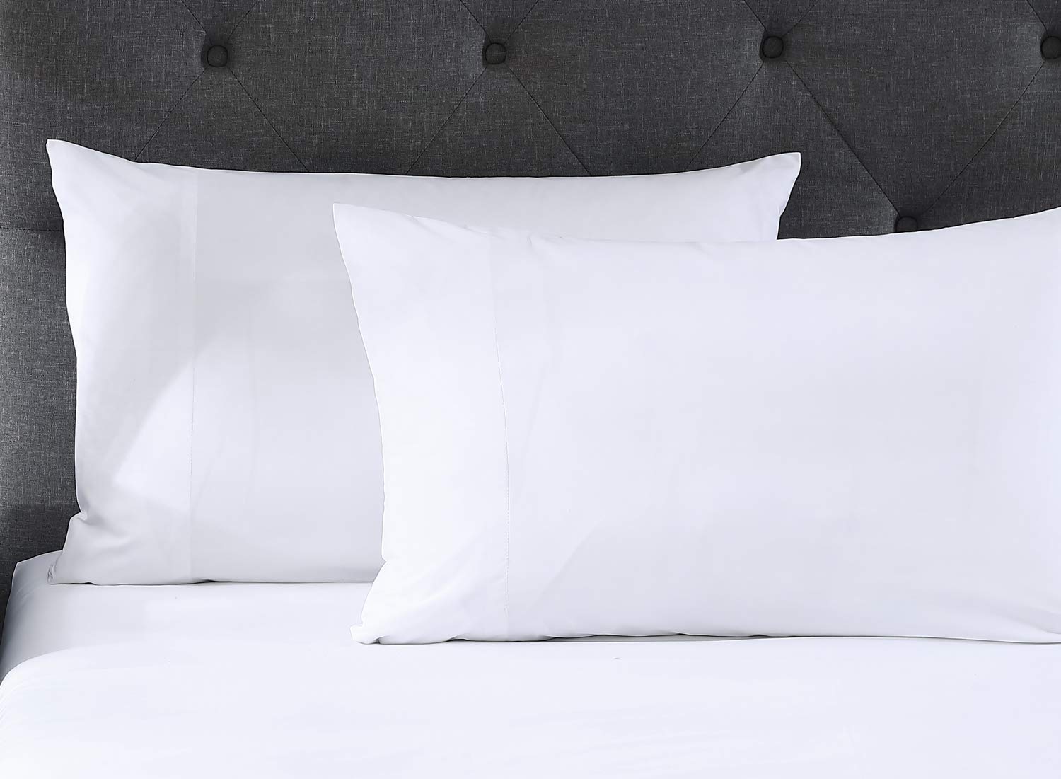 Pure Parima Hotel Collection Ultra Percale 100% ELS Giza Egyptian Cotton Sheet Set - King Size White (Flat Sheet, Fitted Sheet & 2 Pillowcases) | Luxury Bedding for Hotels & Home Master Bedroom