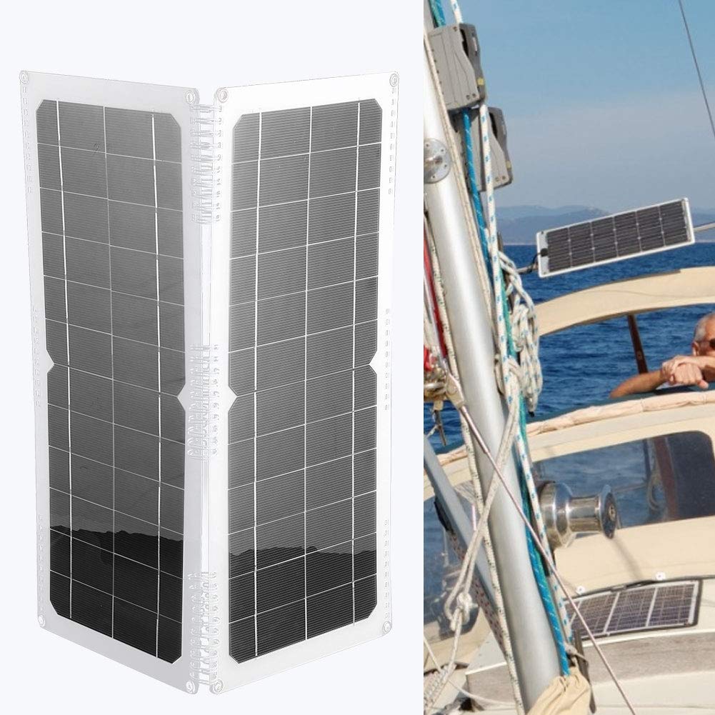 20W Solar Panel Charger - Portable Waterproof Solar Charger for Camping, Hiking, RV & Outdoor Activities - Fast Charging Power Bank for Phones, Tablets & USB Devices
