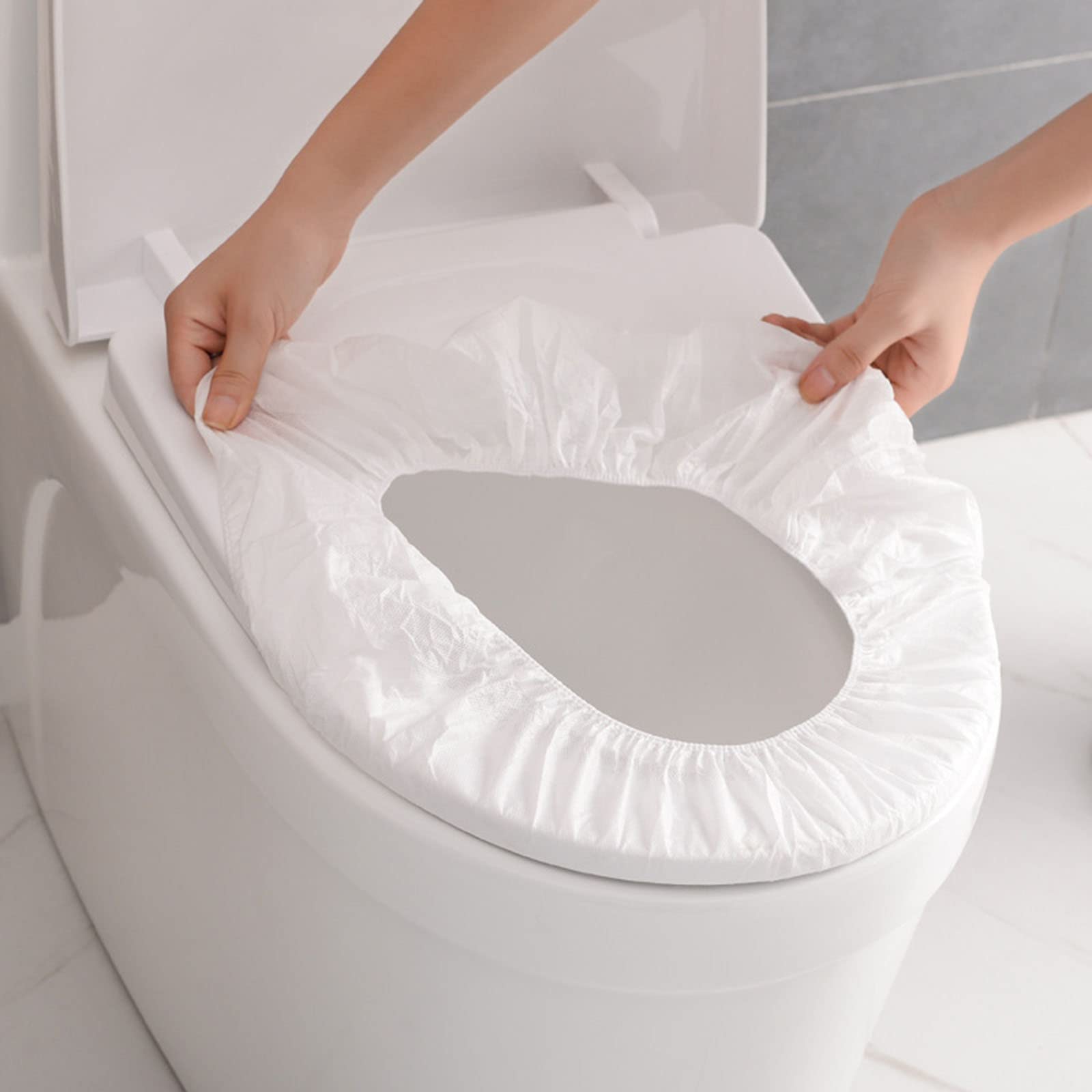 Disposable Non-Woven Toilet Seat Covers - 10PCS for Travel & Public Restrooms