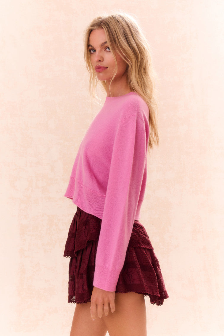 Stylish Ruffle Mini Tiered Skirt in Oxblood Red - Perfect for Casual Outings, Parties & Date Nights