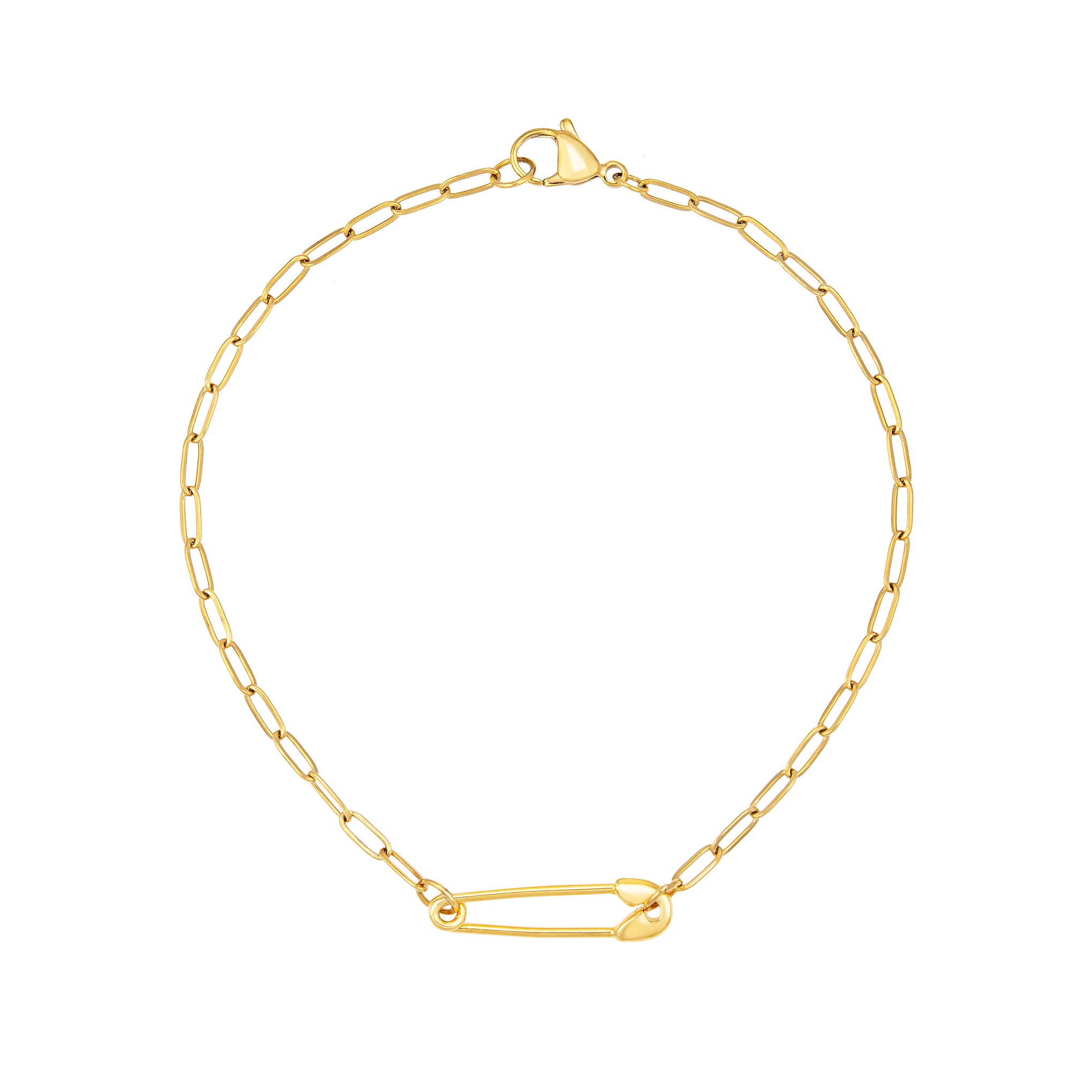 Stylish Safety Pin Anklet Bracelet - Trendy Adjustable Ankle Jewelry for Women - Perfect for Boho, Festival & Everyday Wear