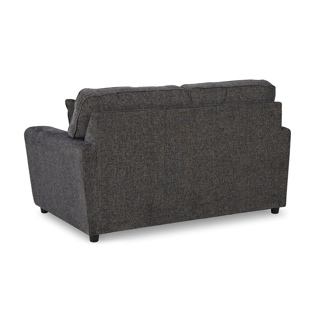 Cascilla Loveseat in Slate - Modern Small Sofa for Living Room, Apartment, or Office - Perfect for Cozy Seating and Stylish Home Decor