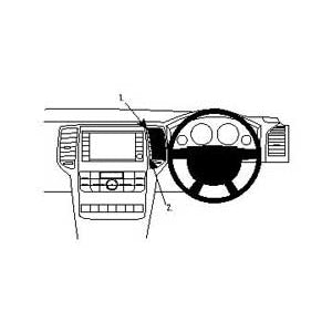 ClicOn No Holes Center Dash Mount for Jeep Grand Cherokee (2011-2020) - Secure Phone Holder for Off-Roading & Daily Commute