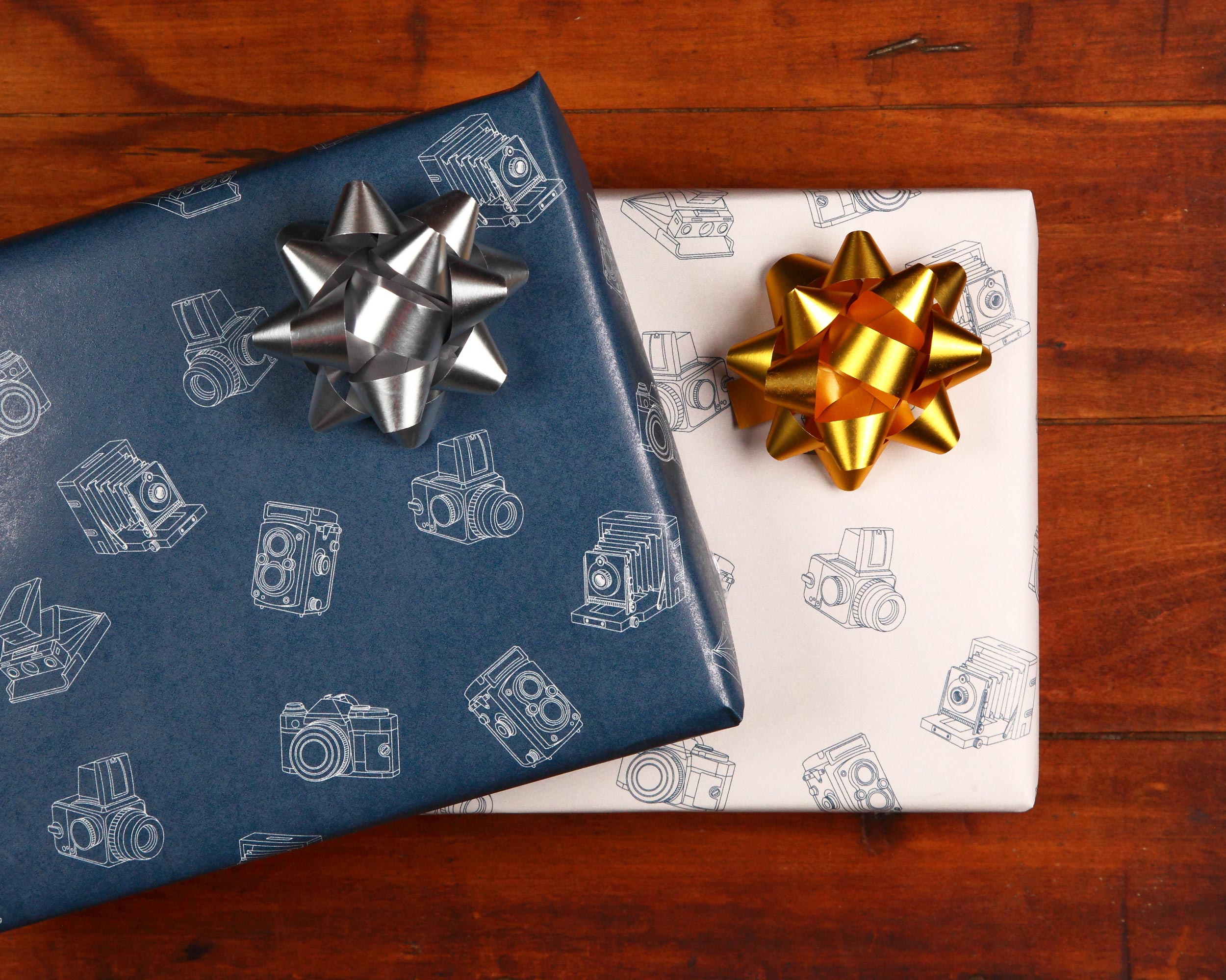 10ft Night Sky Cameras Gift Wrap Roll - Perfect for Birthday, Christmas & Party Presents