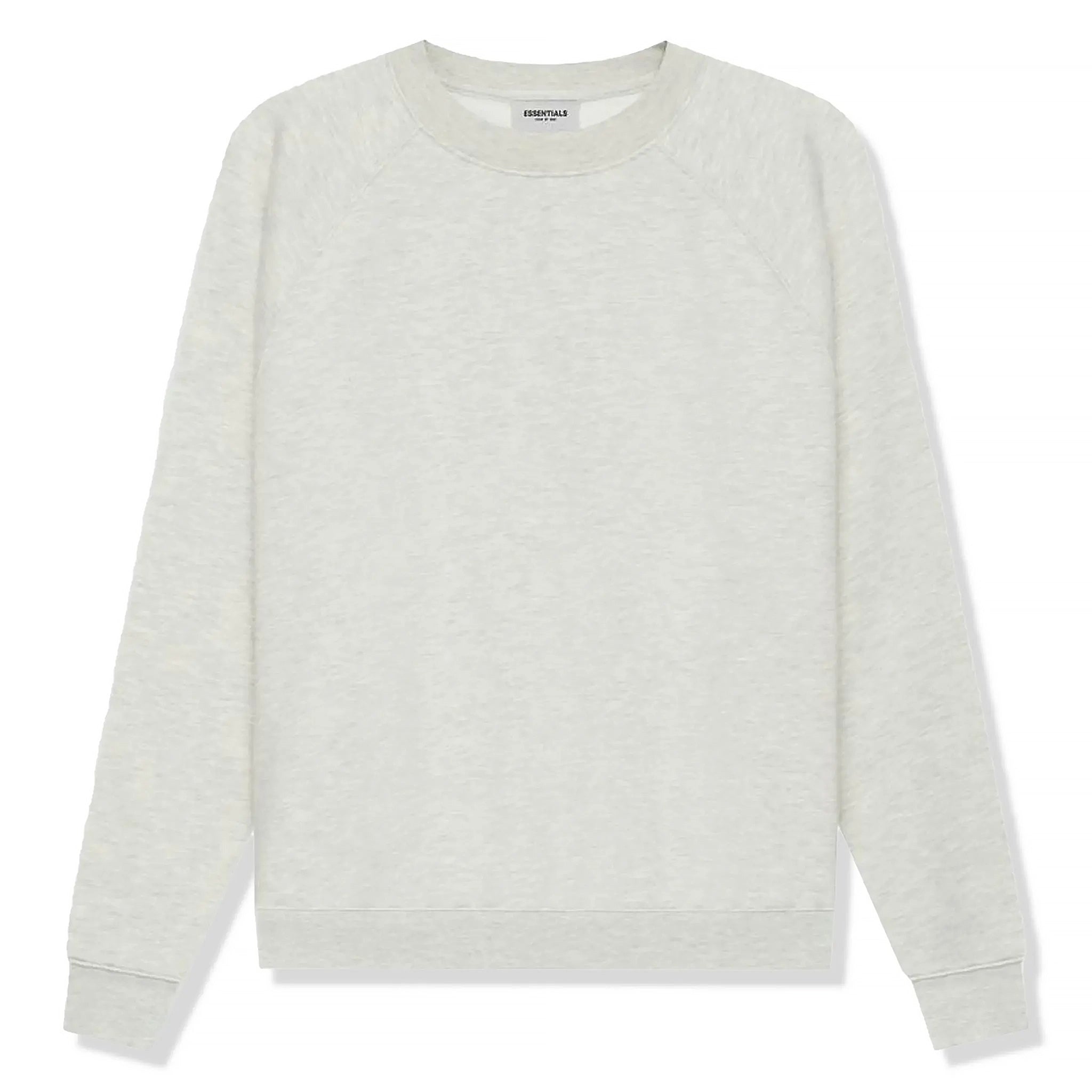 Fear of God Essentials Light Heather Oatmeal Crewneck Sweatshirt (SS21) - Men's Casual Pullover for Streetwear & Loungewear