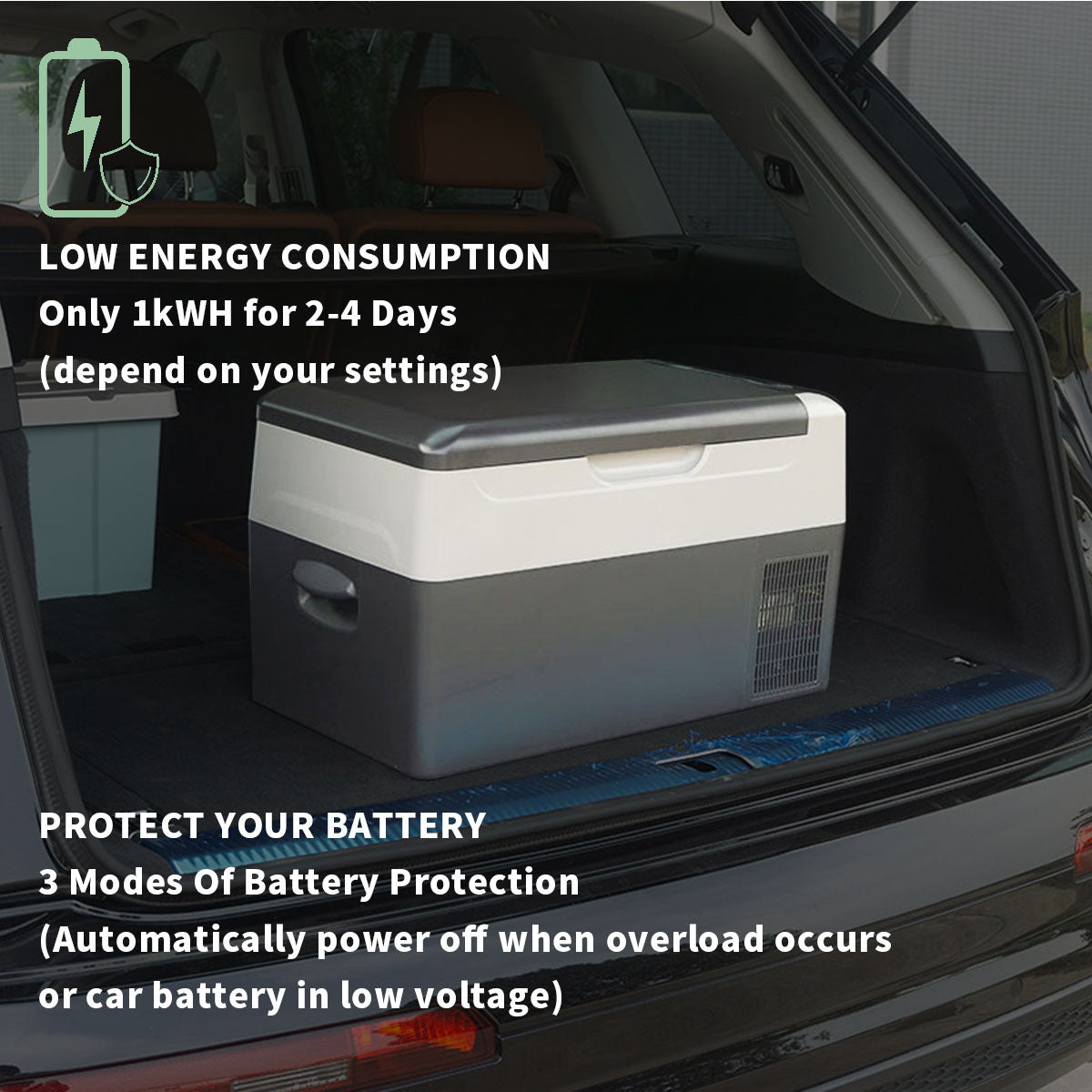 Alpicool G22 12V Portable Car Refrigerator with Ice Tray - Compact Freezer for Road Trips, Camping & Outdoor Adventures