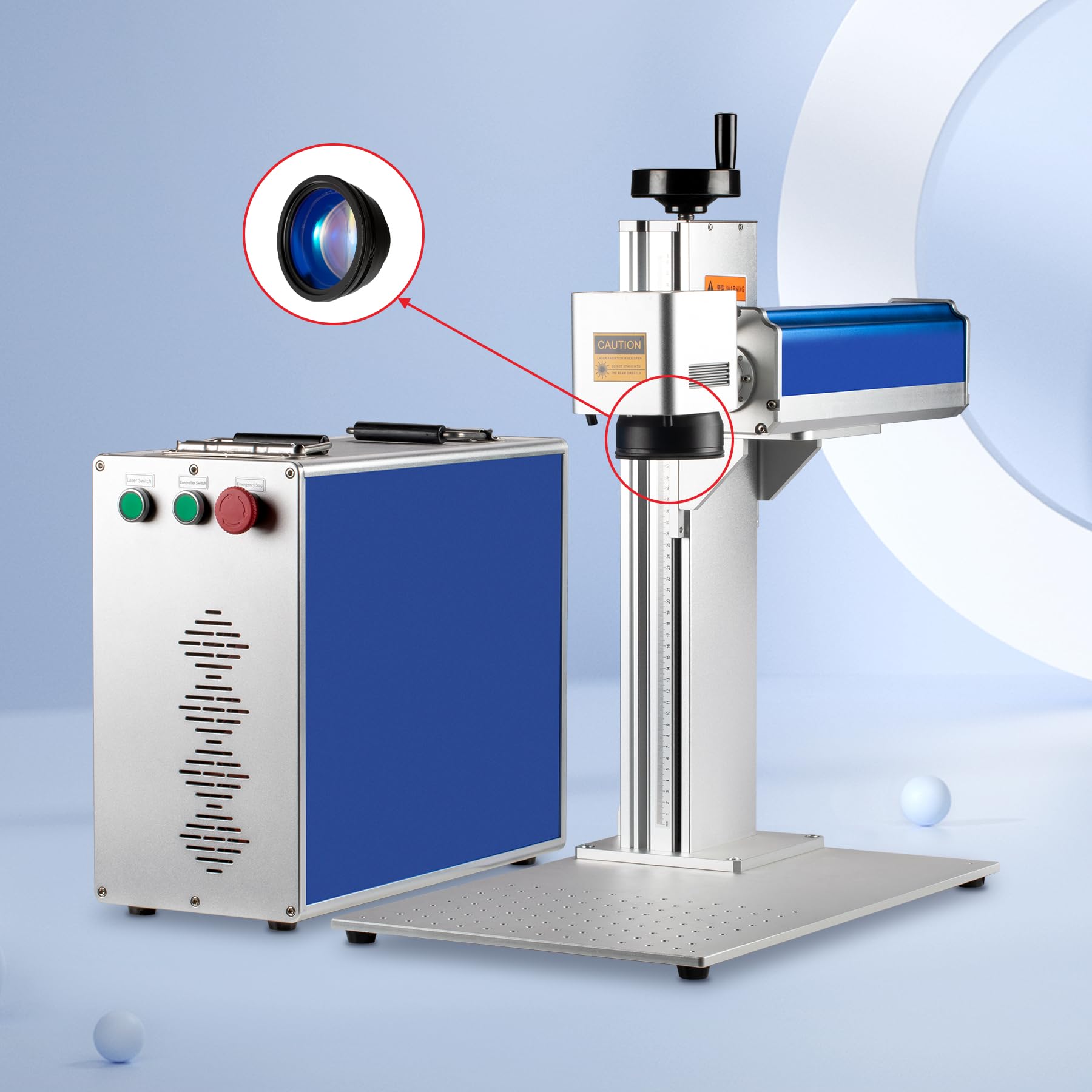 **Cloudray F-Theta Lens - 200x200mm Scan Field, 290mm Focal Length, M85 Thread for 1064nm Fiber Laser Engraving & Cutting - Perfect for Metal, Wood, and Acrylic Processing**
