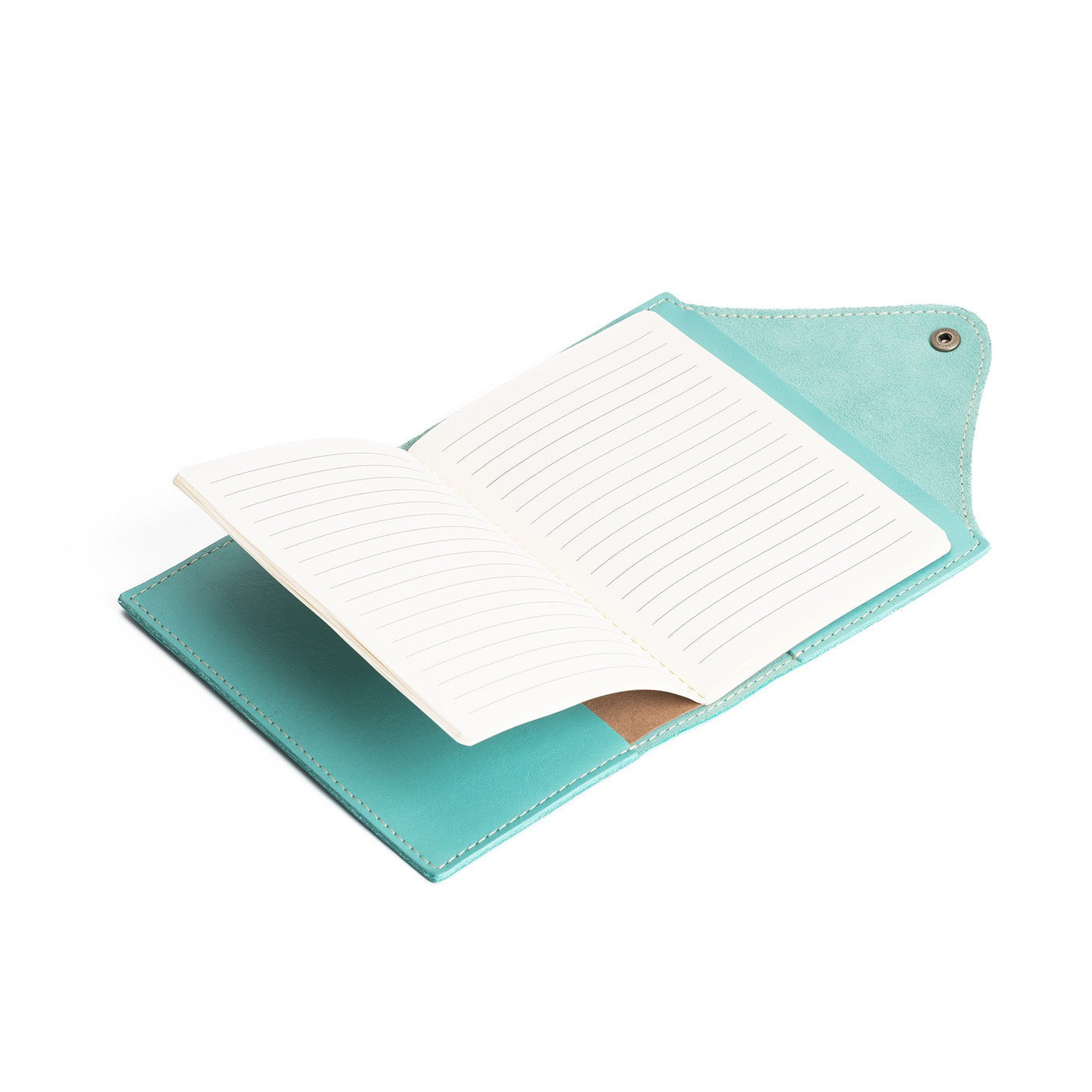 Premium Leather Snap Journal - Handmade Refillable Notebook for Writing, Sketching & Note Taking - Perfect for Travel, Office & School Use