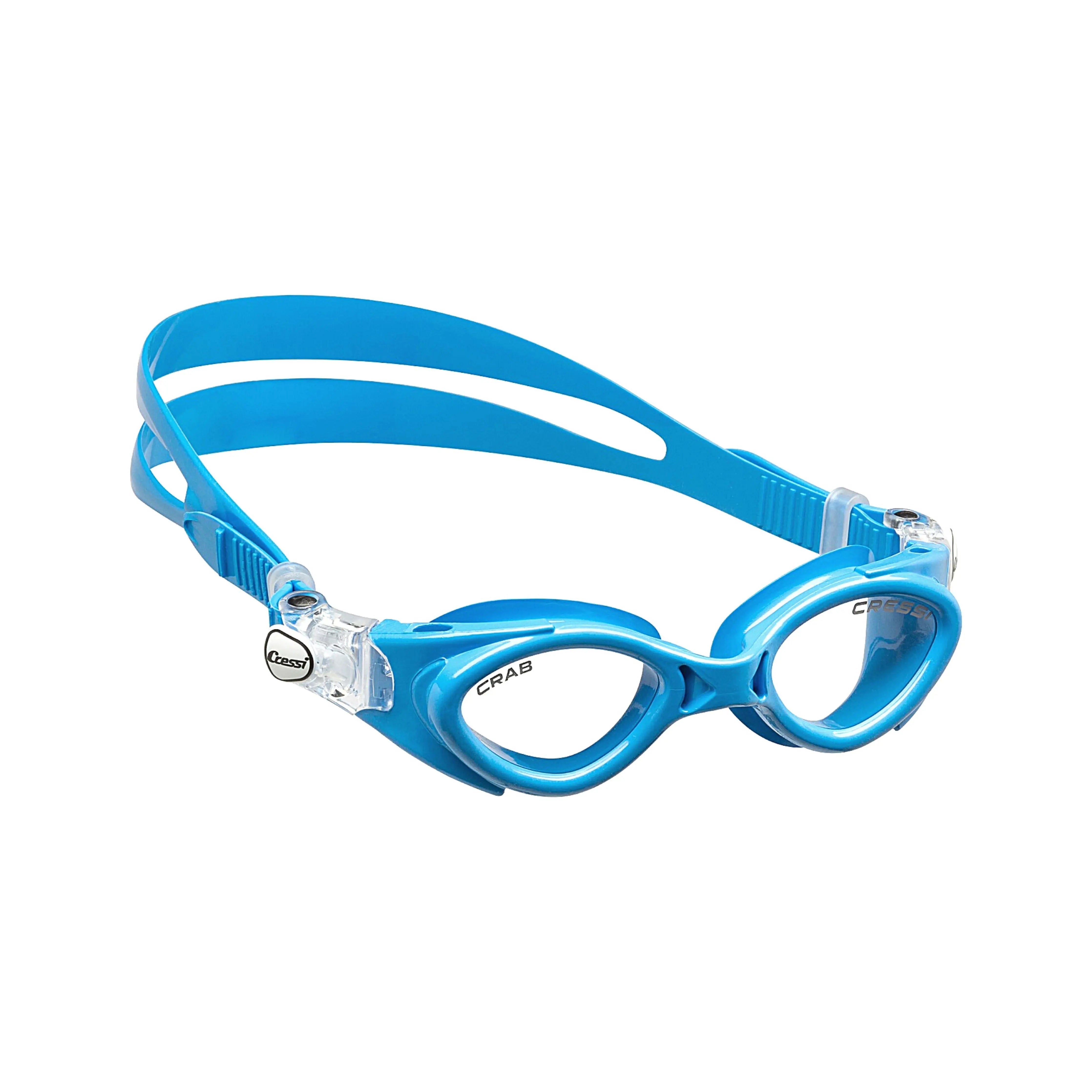 CRAB KID Cressi Swim Goggles for Toddlers 2-7 Years Old | Anti-Fog UV Protection Kids Swimming Goggles | Perfect for Pool, Beach & Swimming Lessons