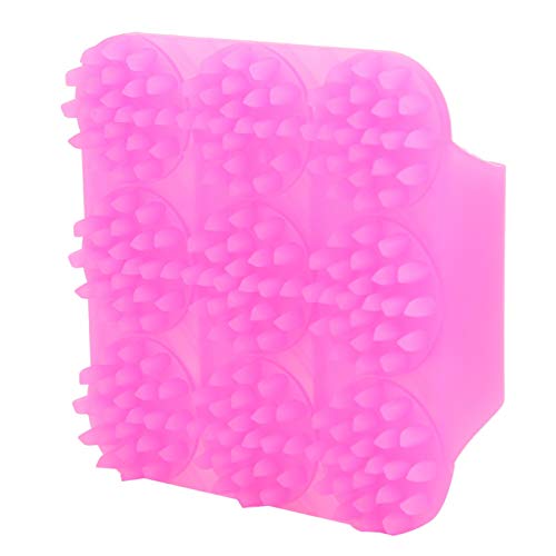 Silicone Shampoo Brush for Deep Cleansing & Massage (Rose Red) - Hair & Scalp Care
