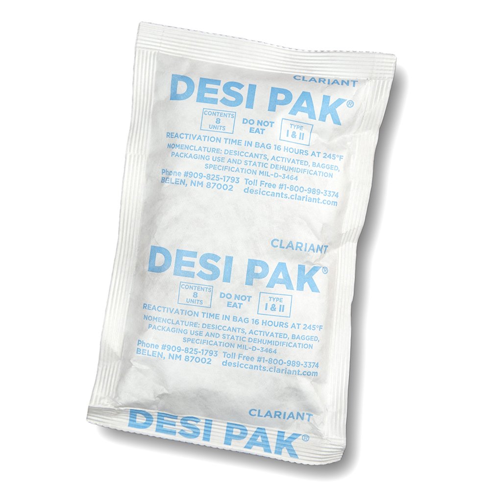 Armor Poly D8UCT-D Clay Tyvek Desiccant - 8 oz. Moisture & Corrosion Protection Pack (300 Pack) - Ideal for Shipping, Storage & Electronics Protection