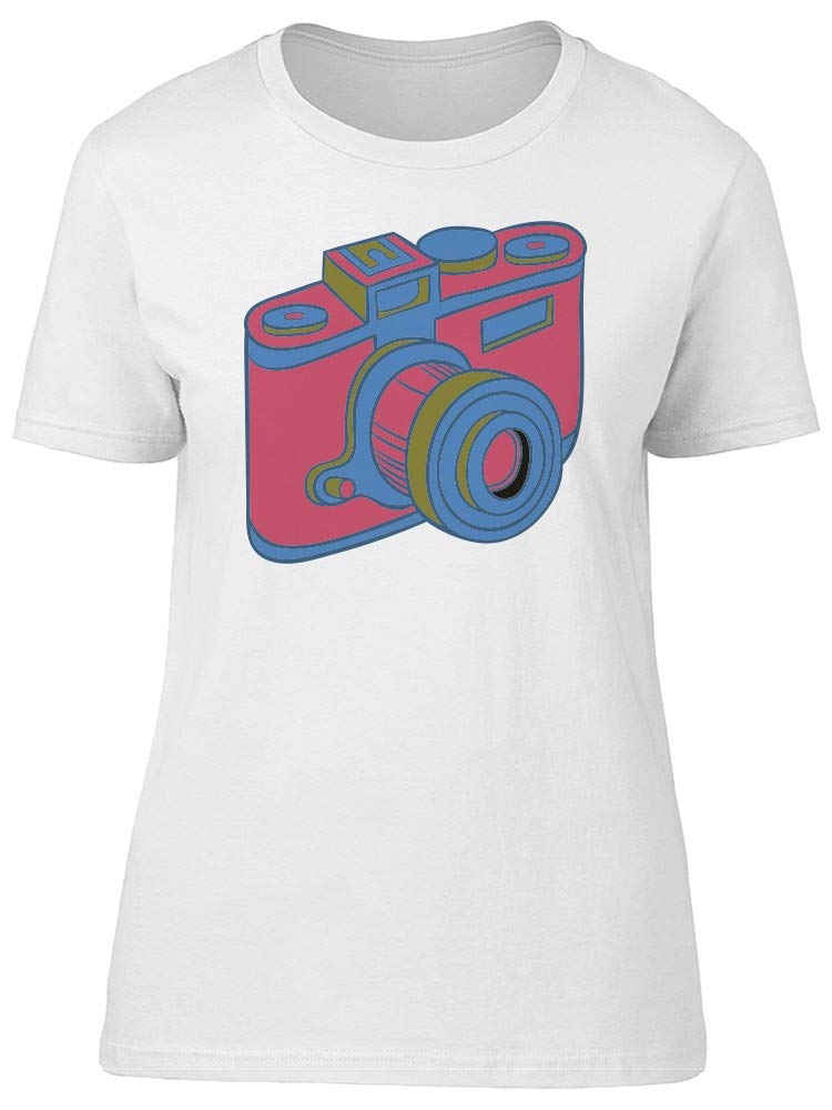 Vintage Red Camera Print T-Shirt for Men - Retro Photography Graphic Tee for Casual Wear, Street Style & Gifts