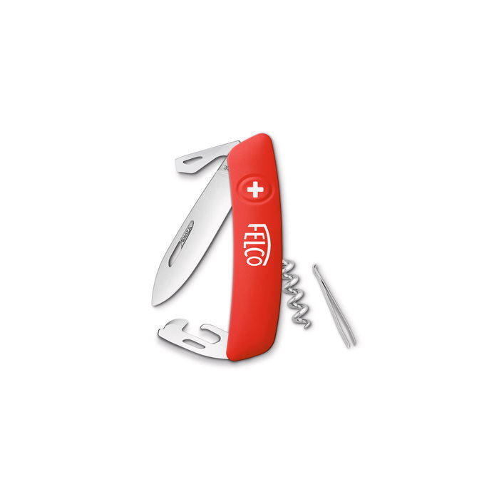 Felco F503 9-in-1 Multi-Function Swiss Army Knife with Corkscrew - Perfect for Camping, Hiking, Travel & Everyday Carry (EDC)