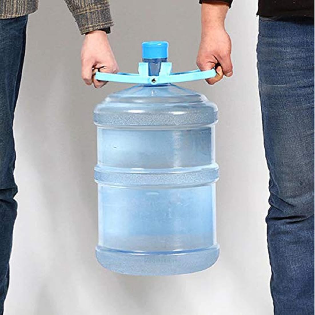 **Bizolo 20L Water Bottle Lifter Handle - Heavy Duty Pail Bucket Carrier with Ergonomic Grip for Easy Transport - Ideal for Home, Office, and Outdoor Use**