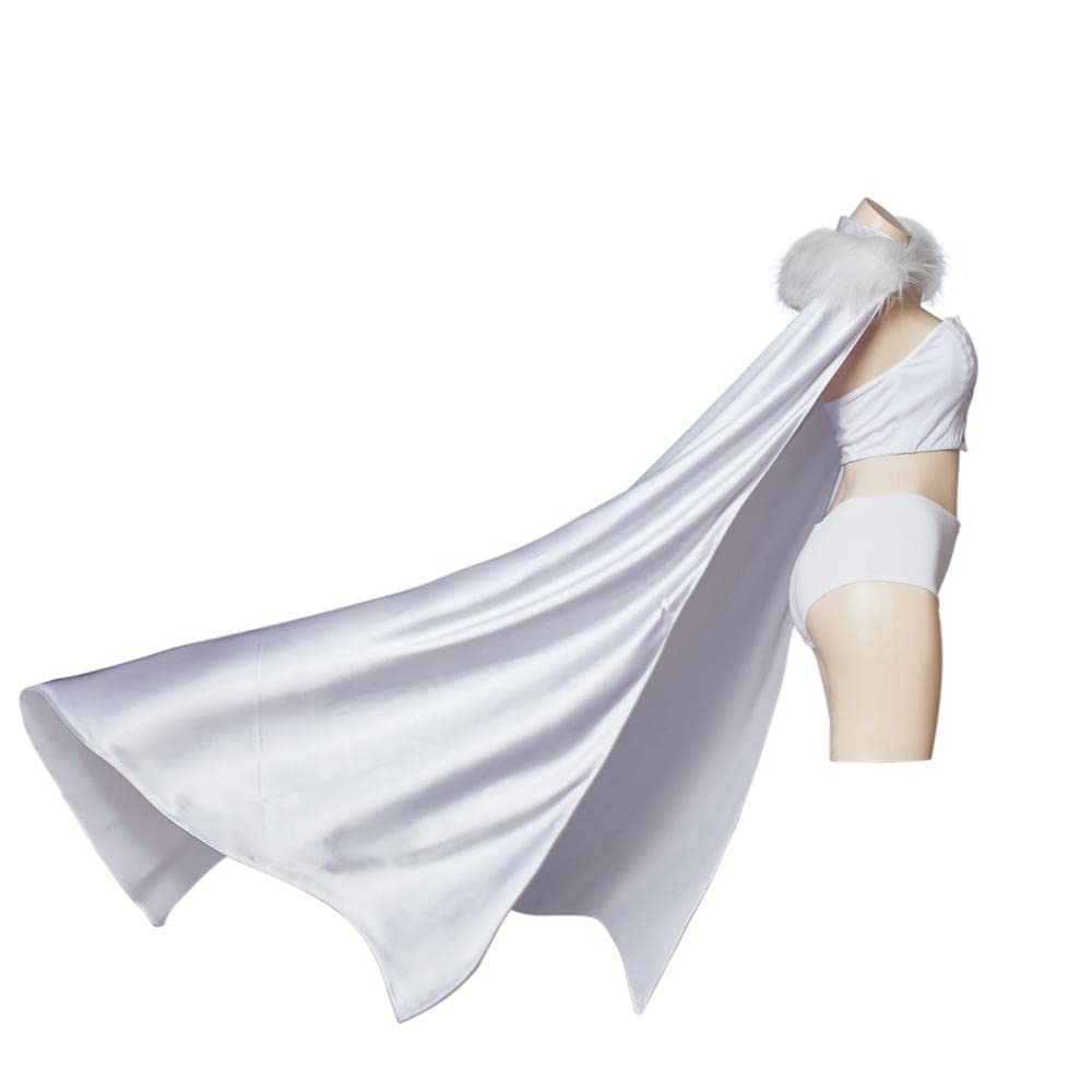 LoliMiss White Queen Emma Frost Cosplay Costume for Women - Elegant Queen Outfit with Detachable Cloak | Perfect for Halloween, Comic Con, Cosplay Parties & Themed Events