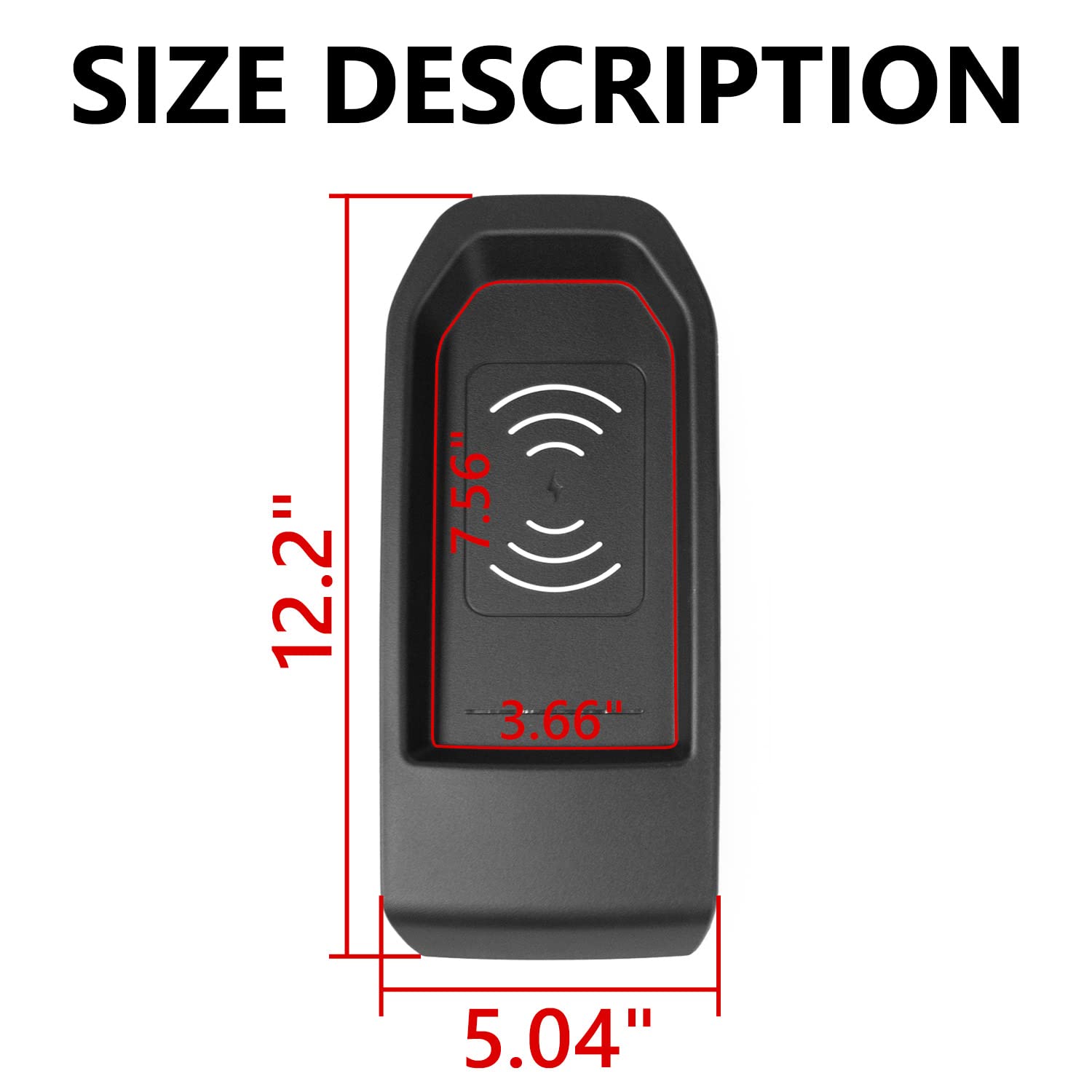 15W Fast Wireless Charger Compatible with 2019-2021 Chevy Silverado & GMC Sierra - OEM Replacement Charging Tray for Jump Seat Models | Perfect for Road Trips & Daily Commuting