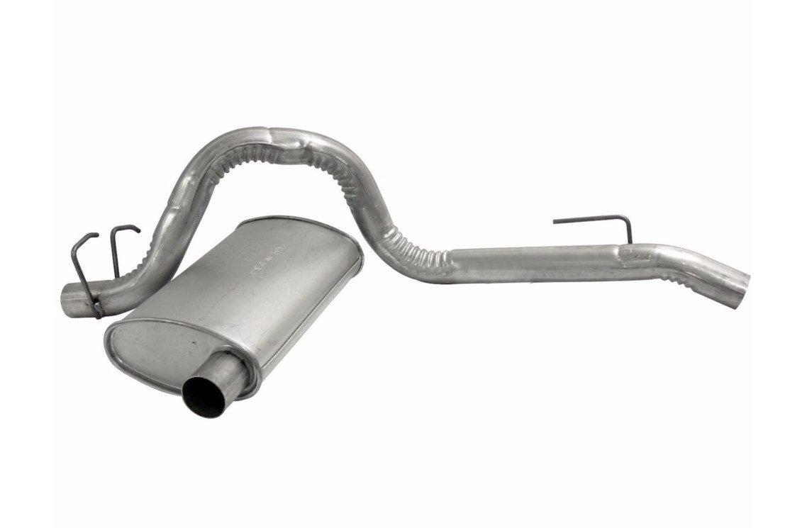 Crown Automotive 52101052AE Muffler and Tailpipe Assembly - Replacement Exhaust System for Jeep, Dodge, Chrysler | Perfect for Off-Roading & Daily Commuting