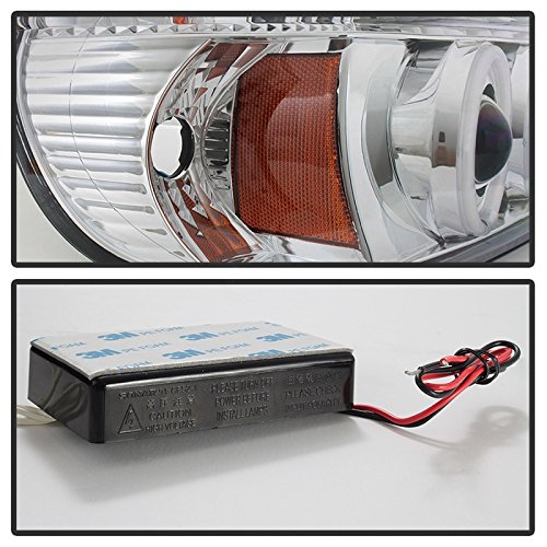 Spyder Auto 5010148 LED Halo Projector Headlights - Chrome/Clear - High Performance Lighting for Night Driving & Off-Road Adventures