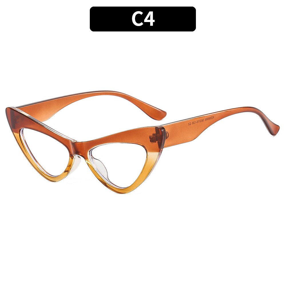 CCspace Women's Full Rim Oversized Cat Eye Acetate Eyeglasses 53299 - Stylish Retro Frames for Women, Lightweight & Durable - Perfect for Work, Reading, and Fashion Accessories