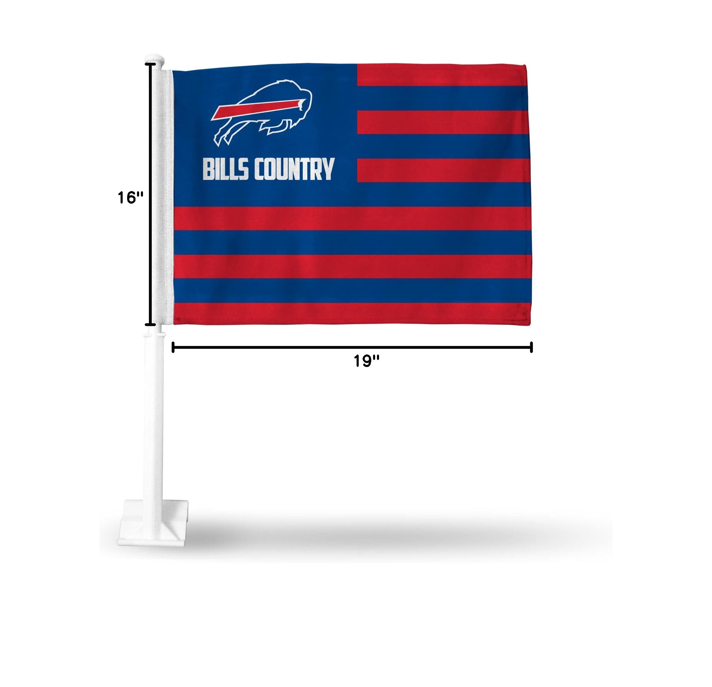 NFL Car Flag - Double Sided Team Logo Car Accessory for Game Day Tailgating & Road Trips