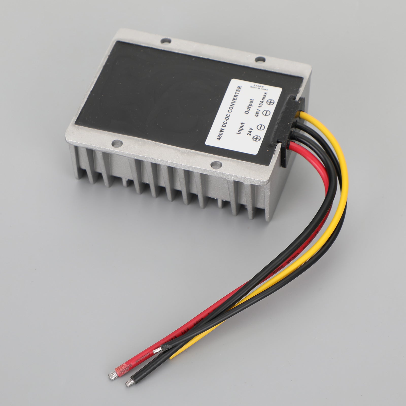 10A 480W Waterproof DC-DC Converter Power Supply Regulator - 24V to 48V Step Up Voltage Booster for Solar Panels, RVs, Marine & Industrial Applications