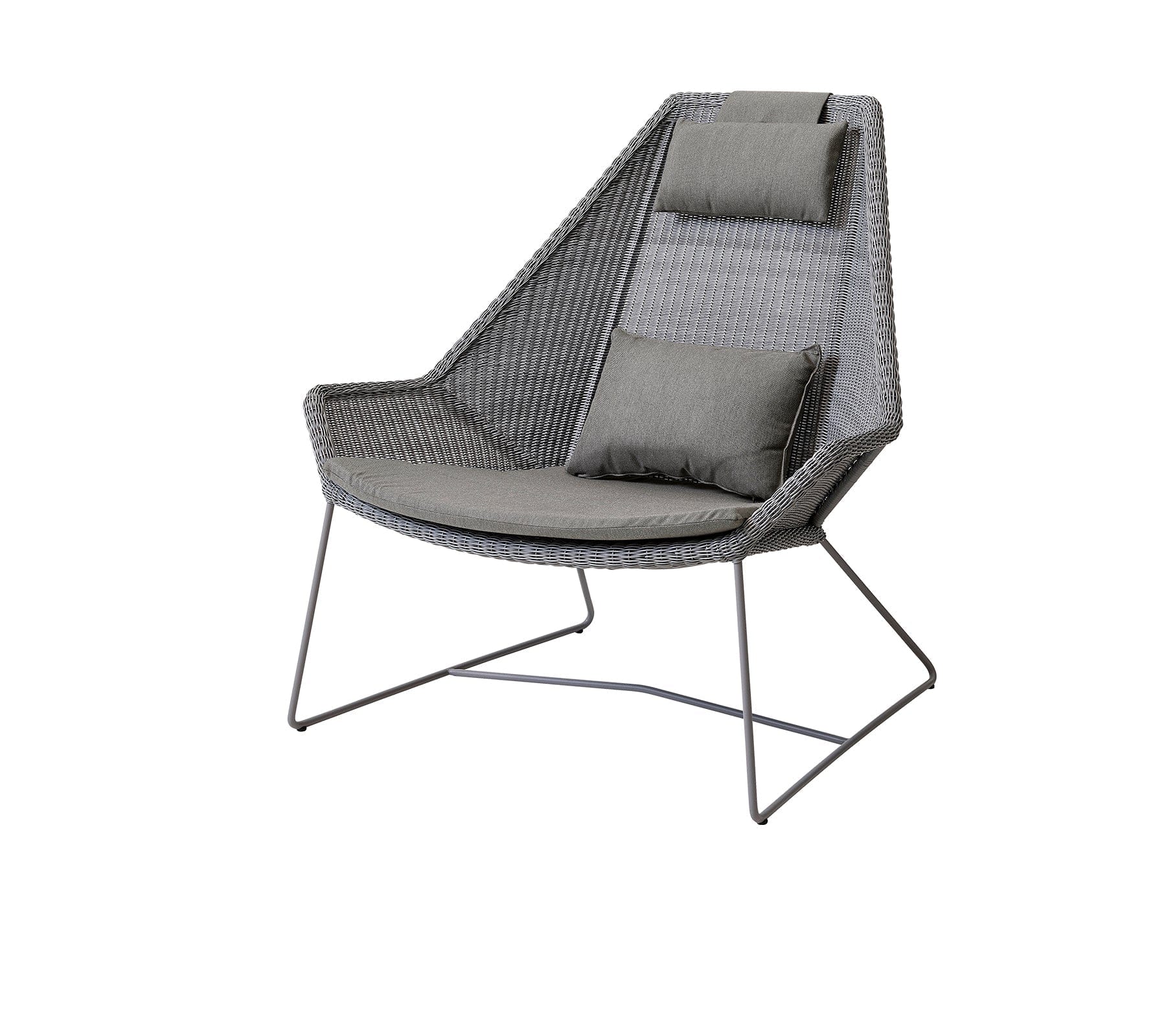 Breeze Highback Outdoor Chair - Comfortable Patio Lounge Chair for Backyard, Poolside, and Garden Relaxation