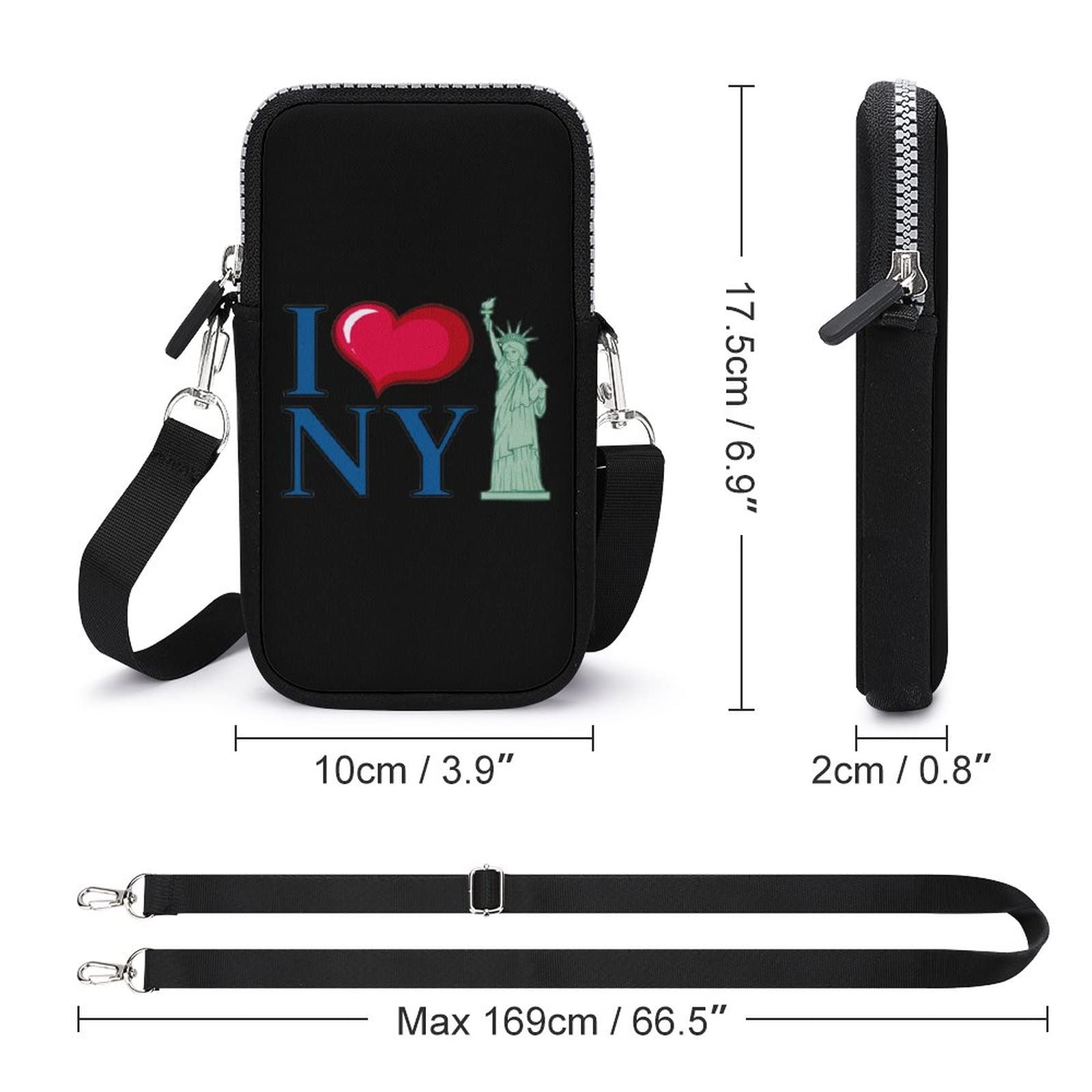 FunnyStar NYC Crossbody Phone Purse for Women & Men - Travel & Daily Use