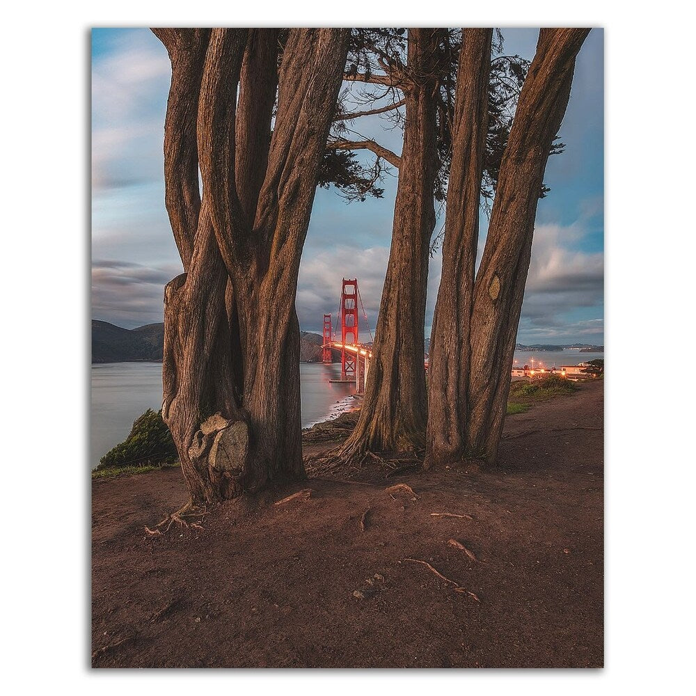 Between the Trees by Bruce Getty - Premium Canvas Wall Art Print, Framed & Ready to Hang - Perfect for Living Room, Bedroom, or Office Decor