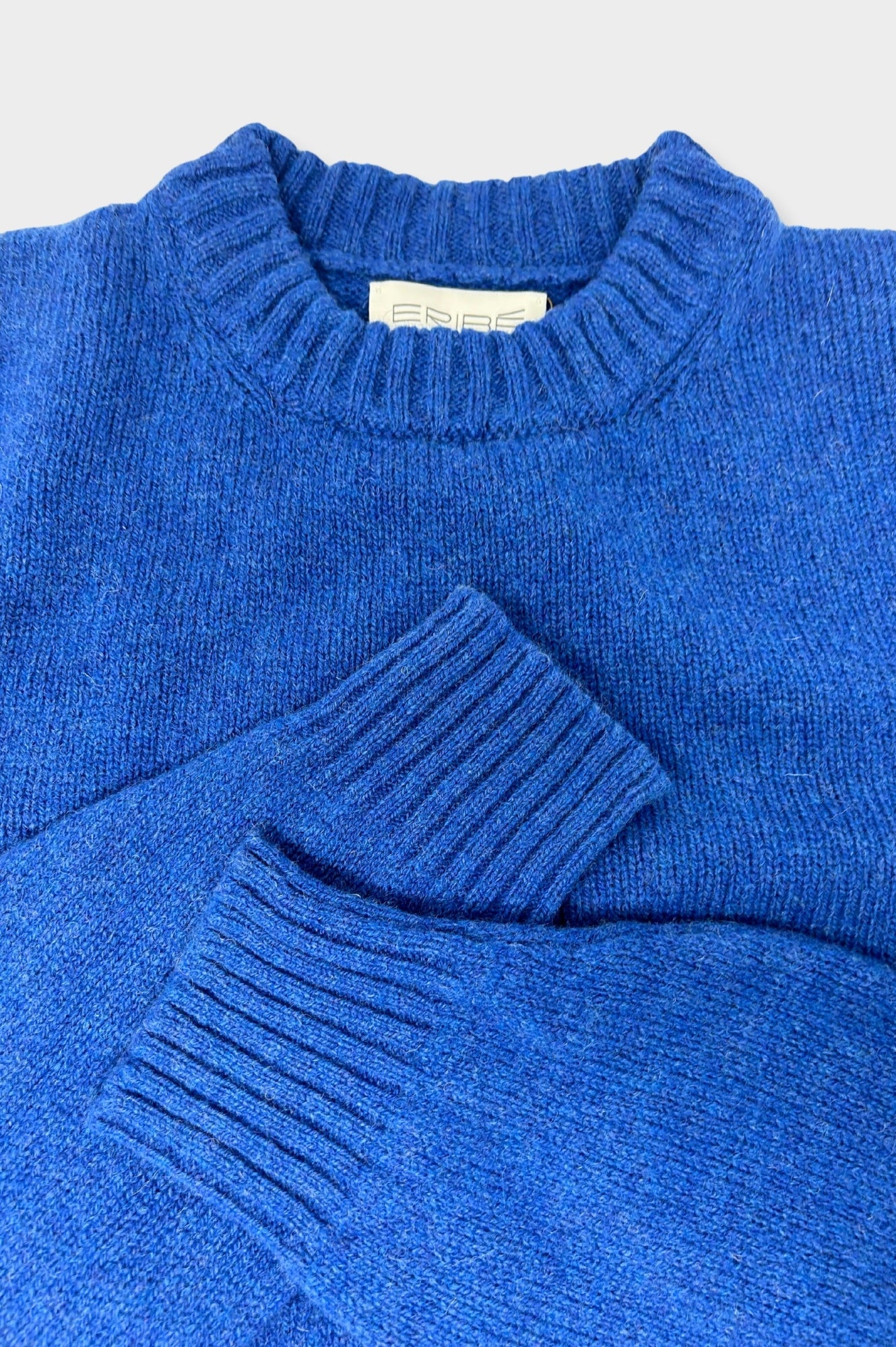 Brora Shetland Wool Sweater for Women | Soft Blue Knit Pullover | Cozy Winter & Fall Fashion | Perfect for Casual Outings & Office Wear