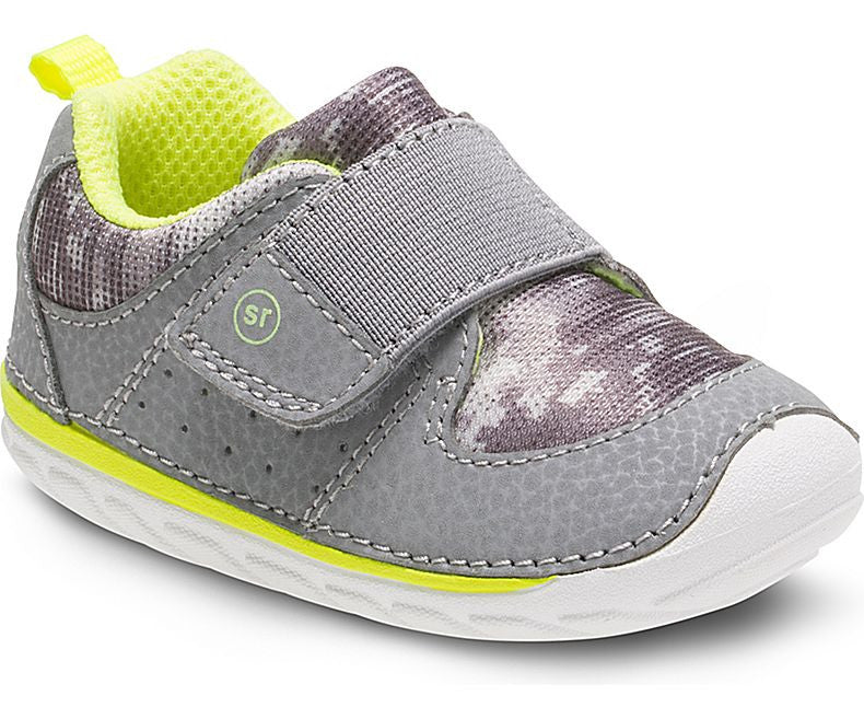 Stride Rite Grey Ripley Soft Motion Baby Sneakers - Comfortable Walking Shoes for Toddlers - Perfect for First Steps, Playtime & Outdoor Activities