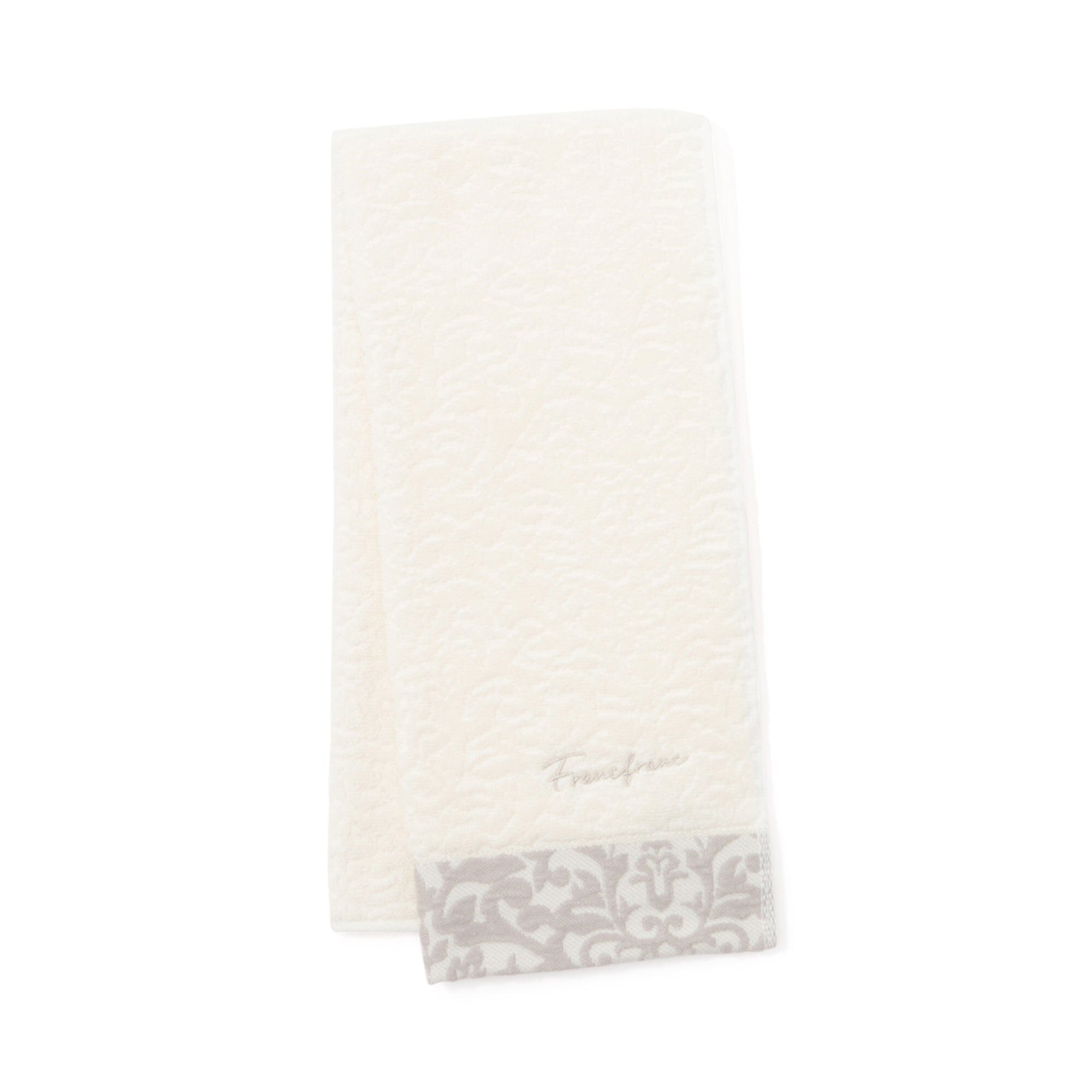 Antibacterial & Deodorizing Acanthus Face Towel - Soft Ivory Bath Towel for Skincare, Gym & Travel - Gentle Exfoliating Washcloth for Sensitive Skin