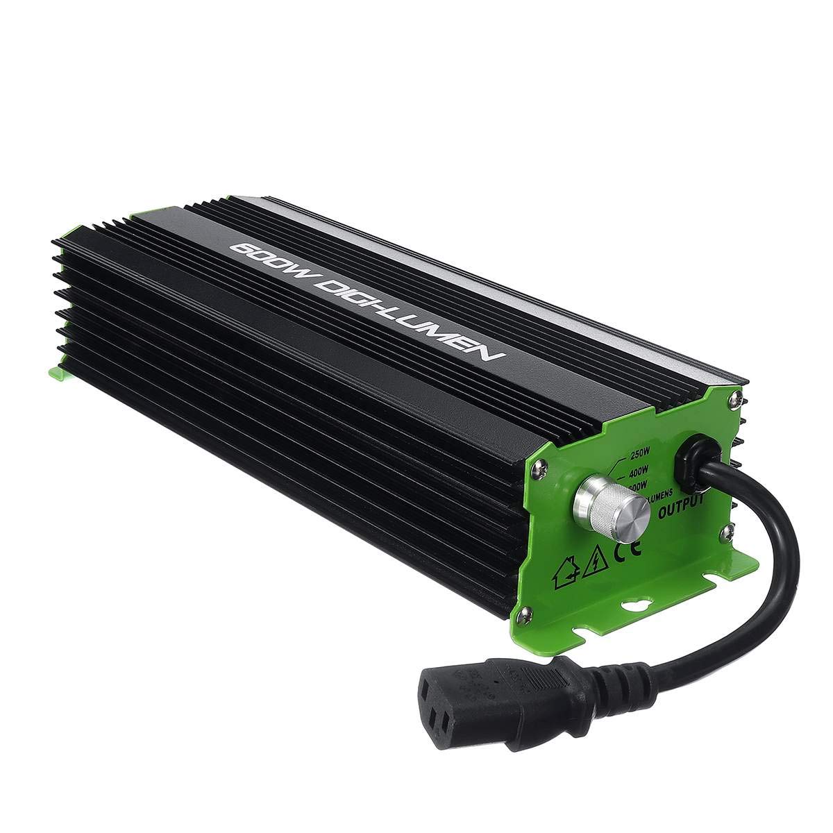 600W Digital Dimmable Ballast for HPS MH Grow Lights - Hydroponic Garden Planter Lighting System for Indoor Plants, Greenhouse & Horticulture Use