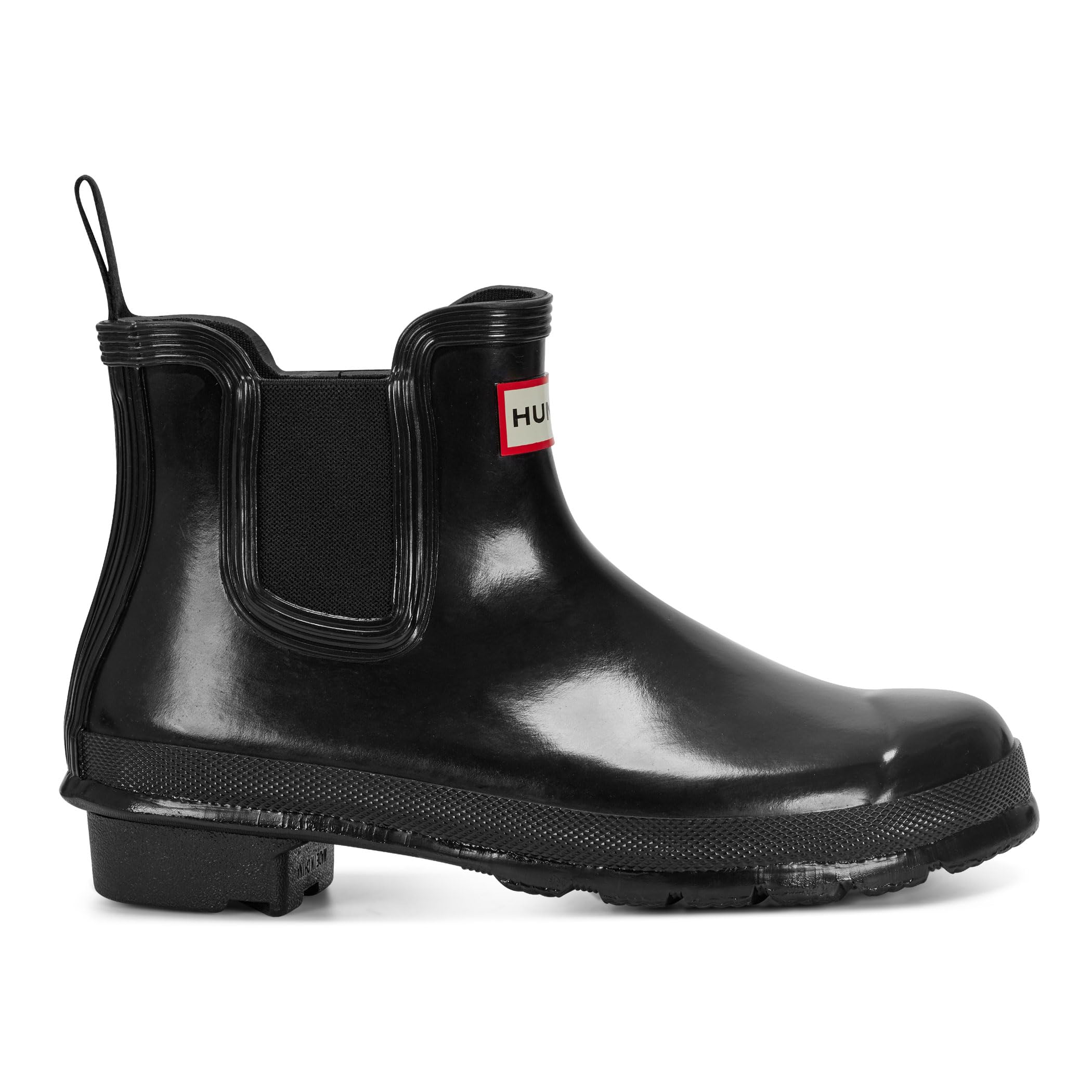 Hunter Women's Original Gloss Chelsea Boots - Waterproof Ankle Boots for Women, Comfortable Slip-On Rain Boots for Walking, Work & Outdoor Activities