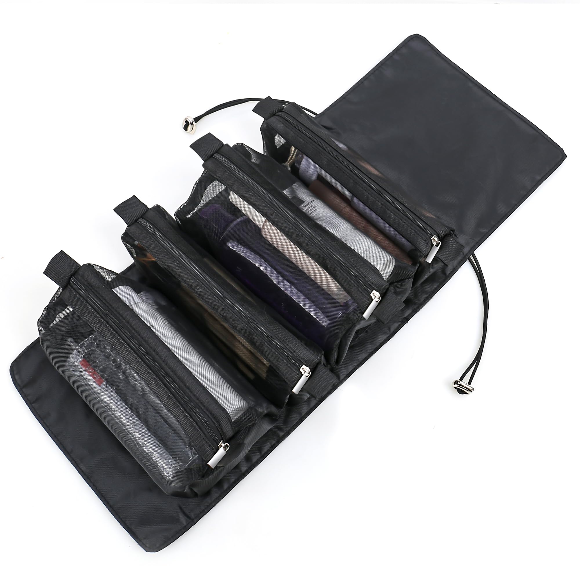 eWonLife 4-in-1 Waterproof Makeup Travel Bag for Women - Large Cosmetic Organizer for Travel & Daily Use