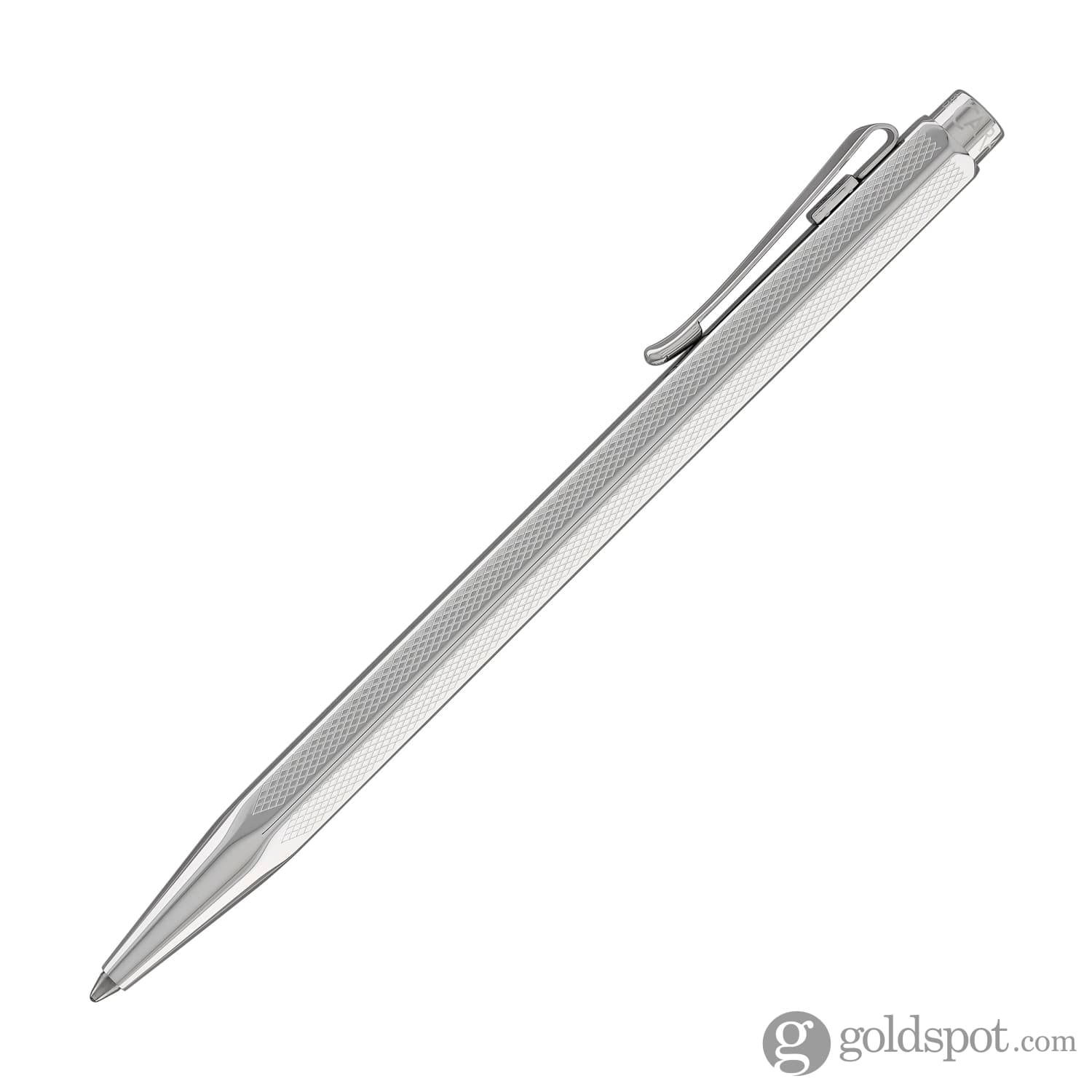 Premium Caran d'Ache Ecridor Retro Silver Plated Palladium Ballpoint Pen - Elegant Writing Instrument for Office, Business Gifts & Luxury Collectors