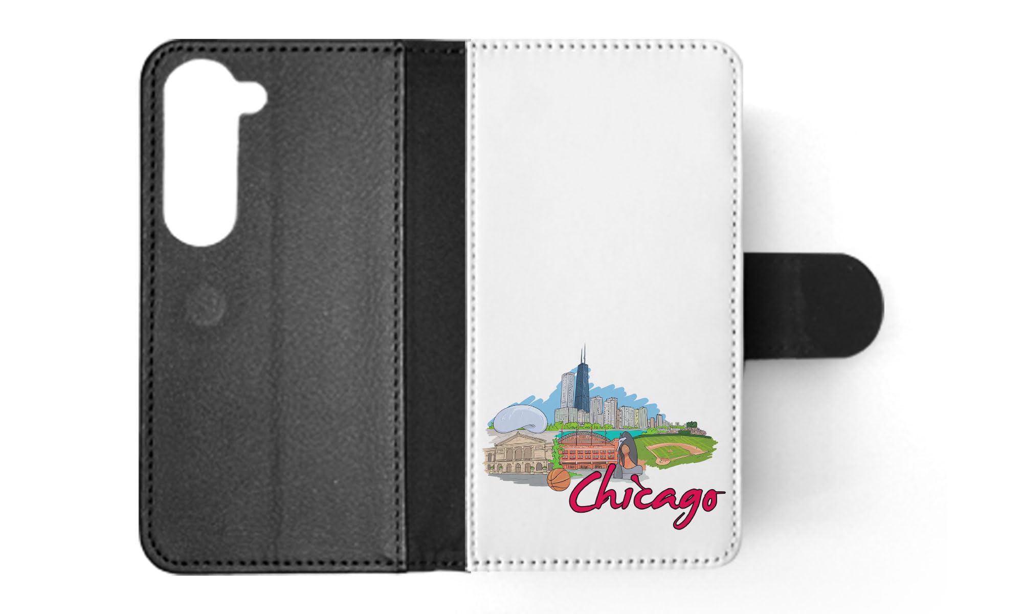 Samsung Galaxy S23 Flip Wallet Case - Foxercases Chicago for Travel & Daily Use