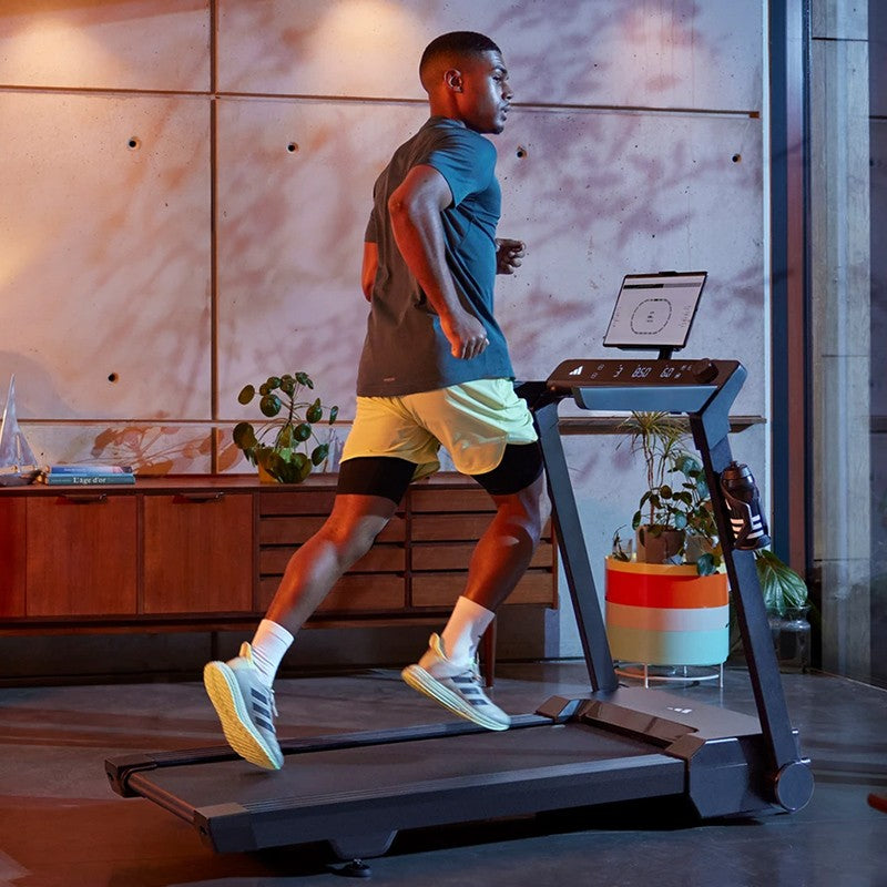Adidas T 24c Folding Treadmill - Compact Home Gym Equipment for Cardio Workouts | Perfect for Small Spaces & Home Fitness